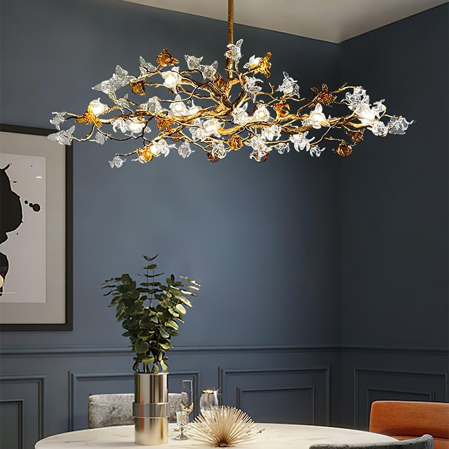 Aosta Brass Branch Chandelier - YIOSI