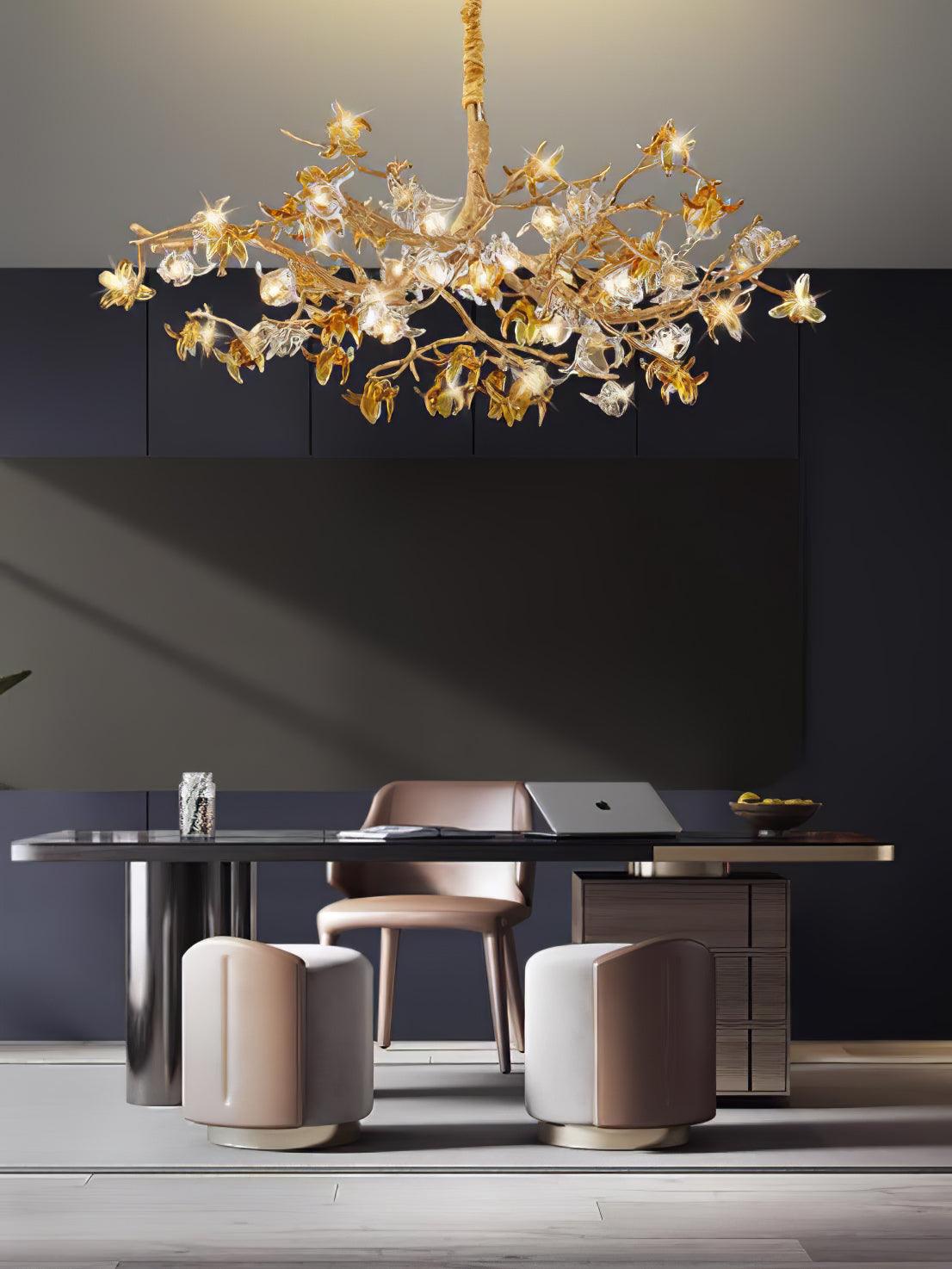 Aosta Brass Branch Chandelier - YIOSI