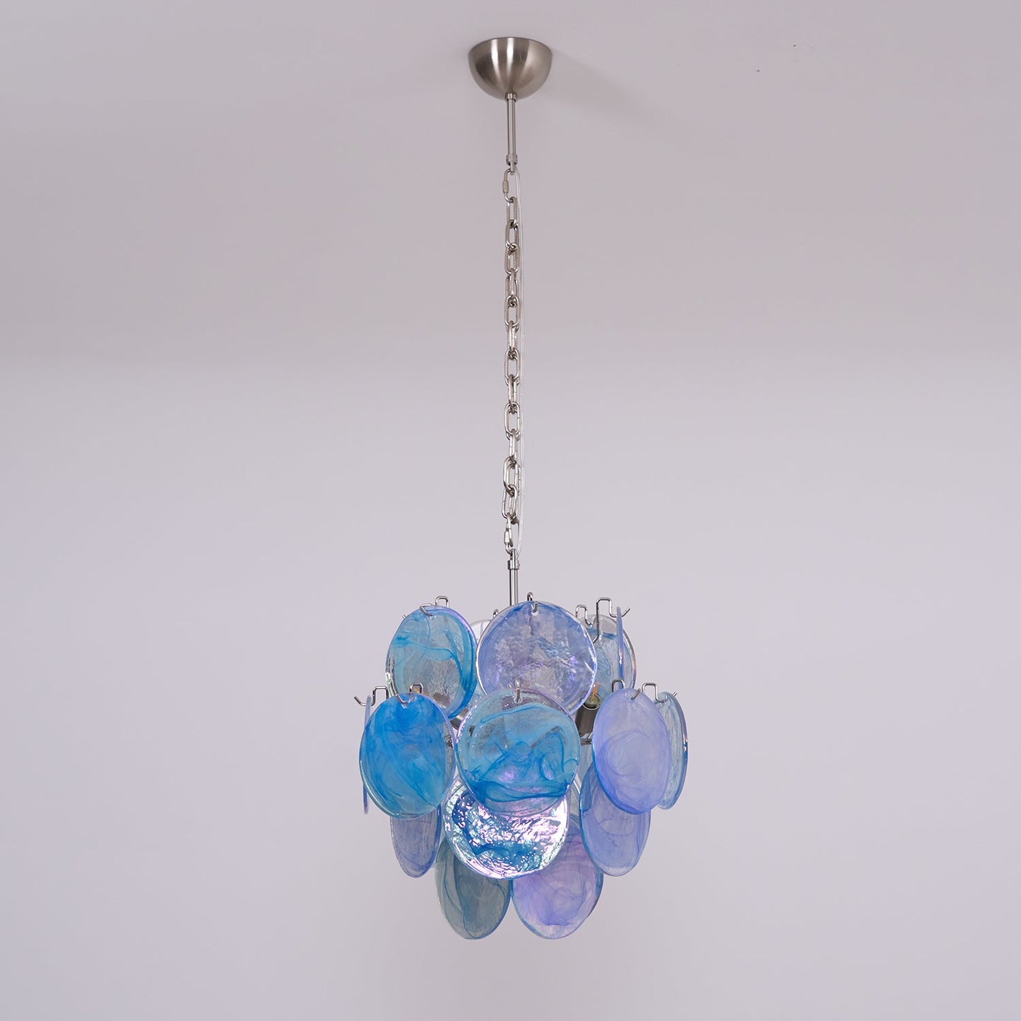 Aqua Blue Glass Murano Chandelier - YIOSI
