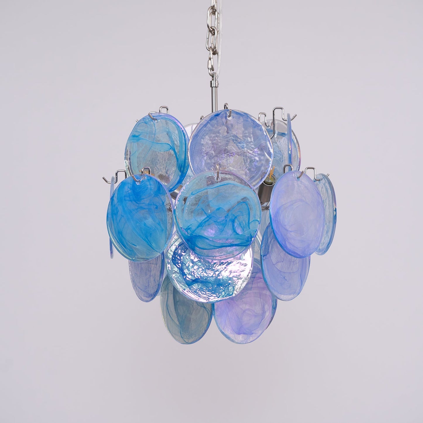Aqua Blue Glass Murano Chandelier - YIOSI