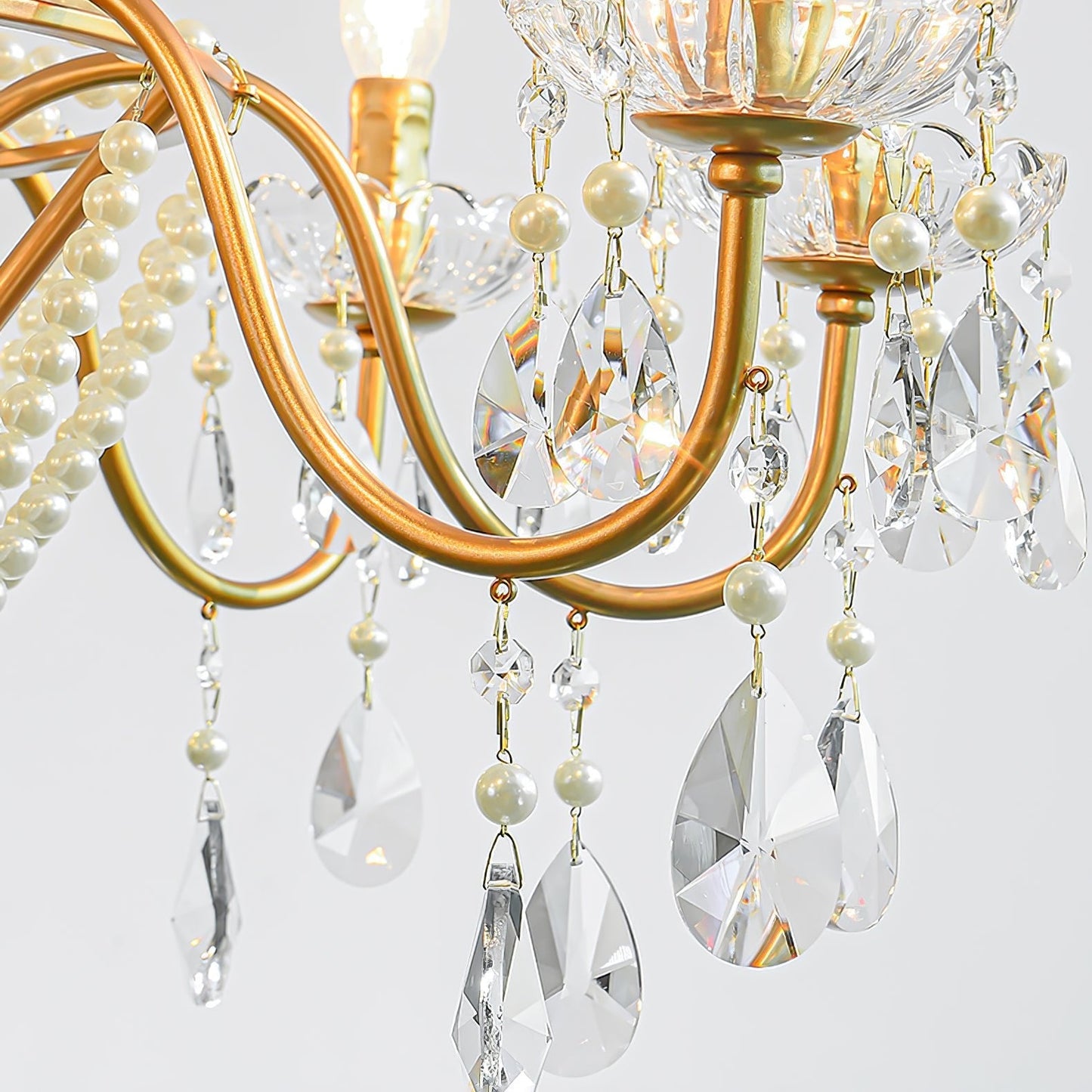 Arcadia Gold Chandelier - YIOSI