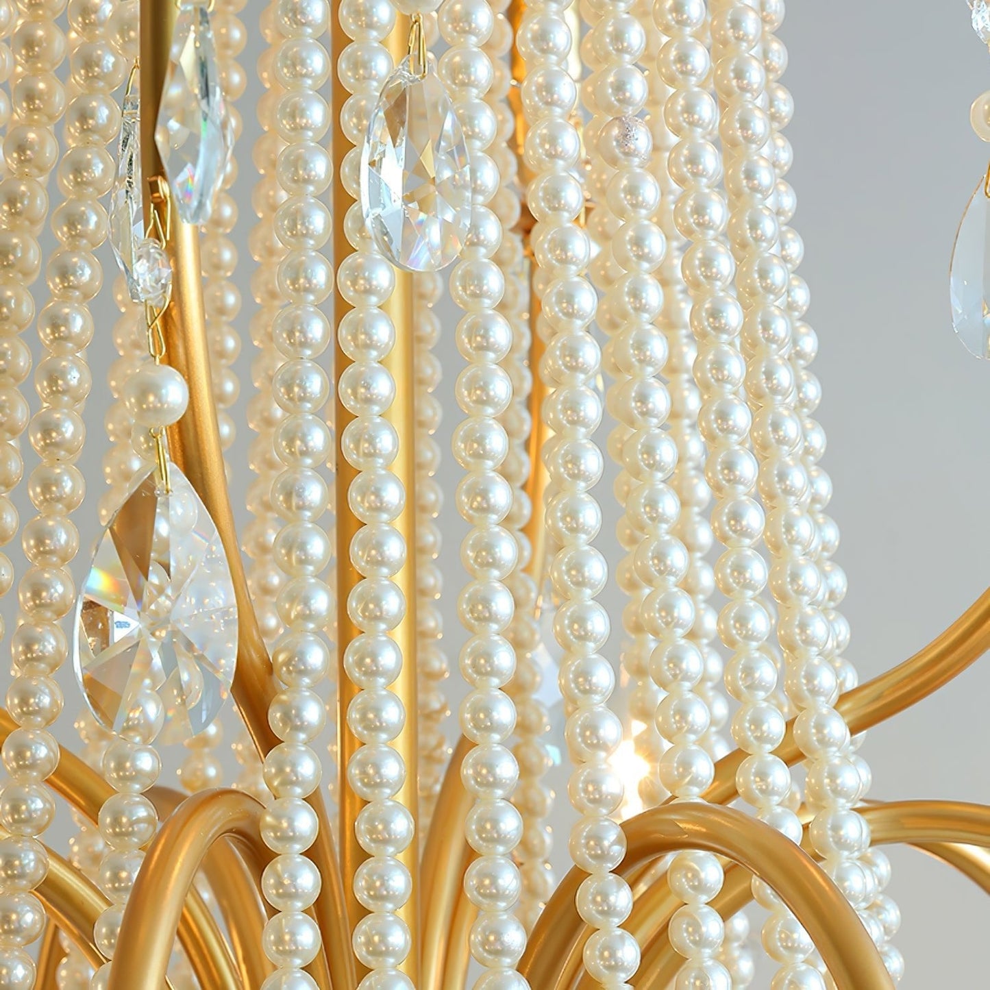 Arcadia Gold Crystal Chandelier with Multi-Head Luxurious Elegance
