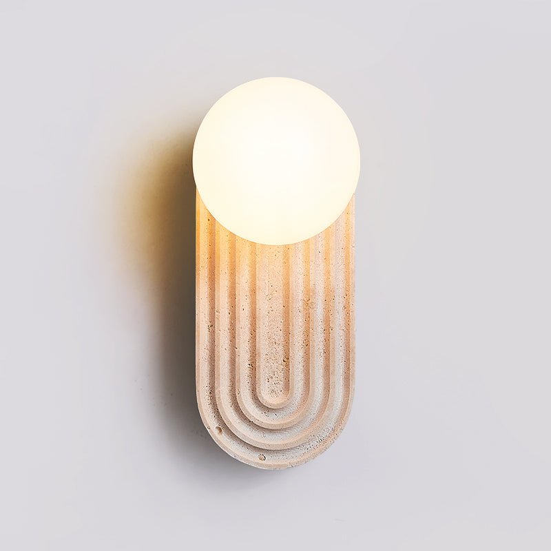 Arco Travertine Wall Light - YIOSI