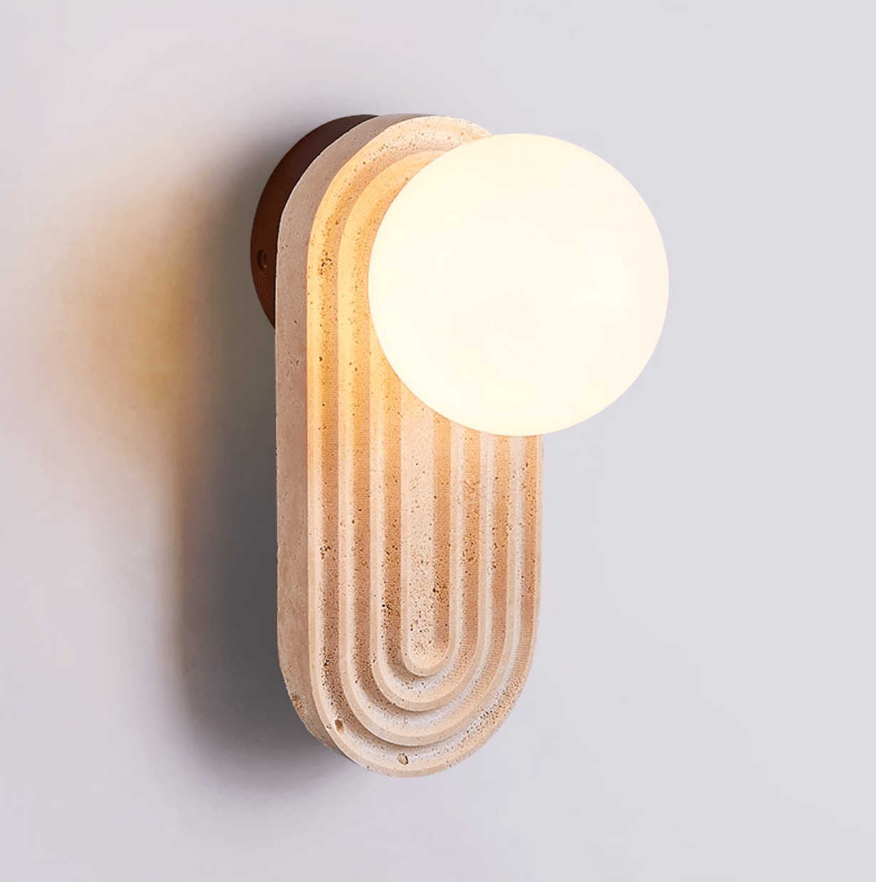 Arco Travertine Wall Light - YIOSI