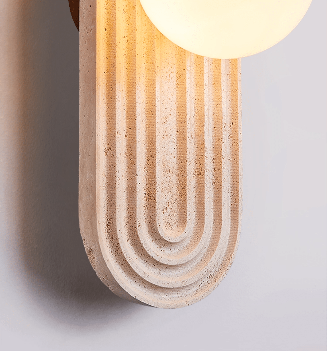 Arco Travertine Wall Light - YIOSI