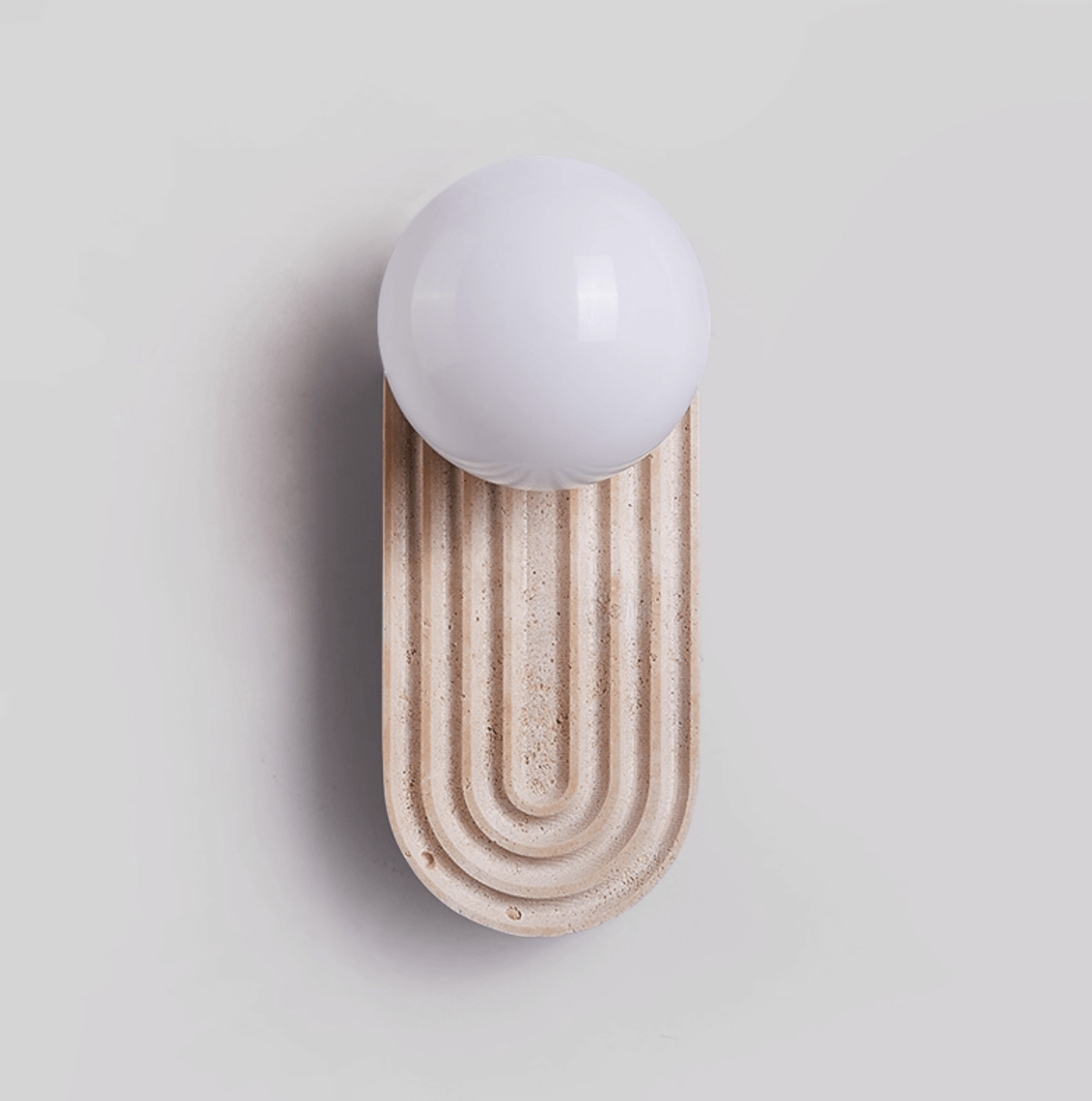 Arco Travertine Wall Light - YIOSI