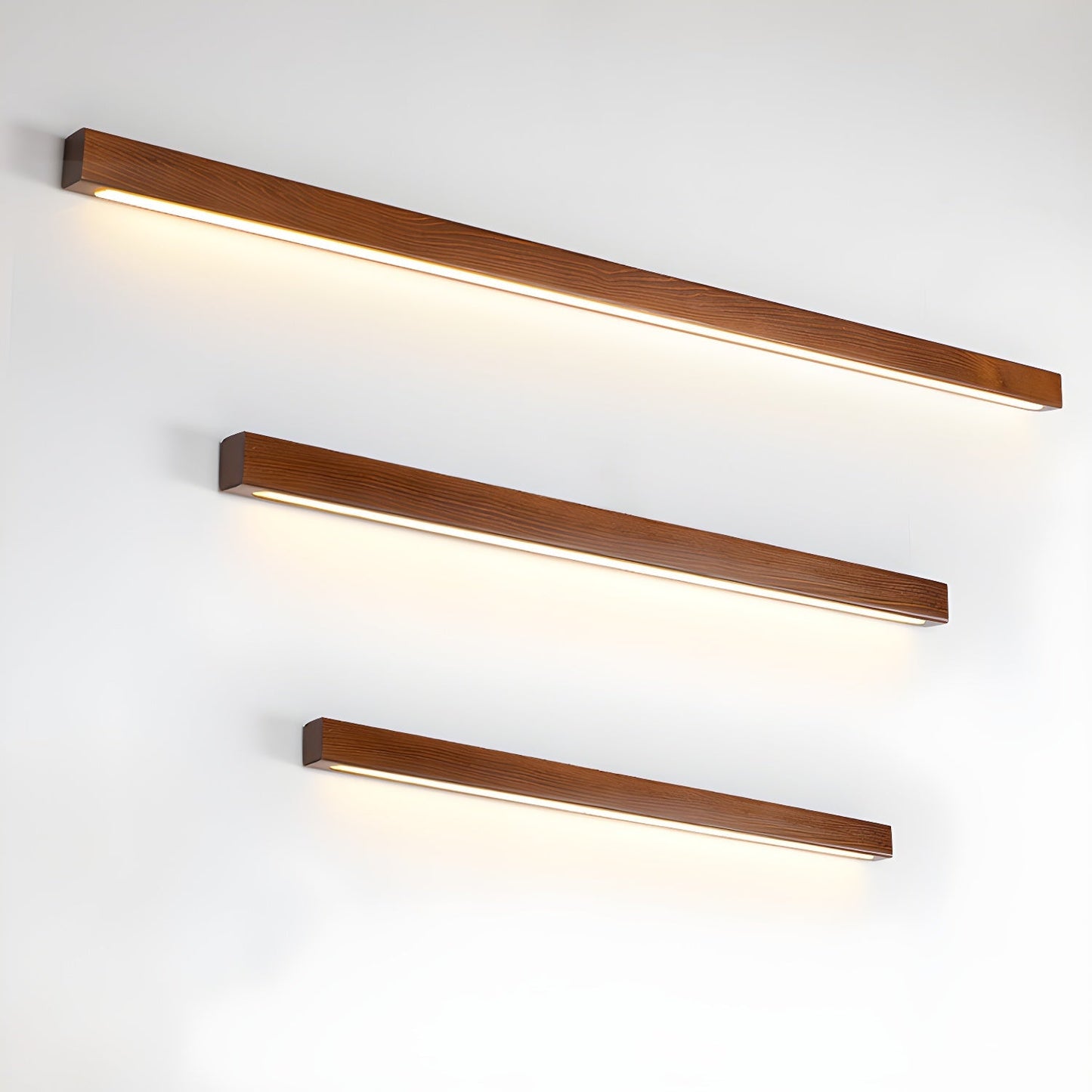 Arlo Linear Wood Wall Light – Natural Warmth Slim Modern Design