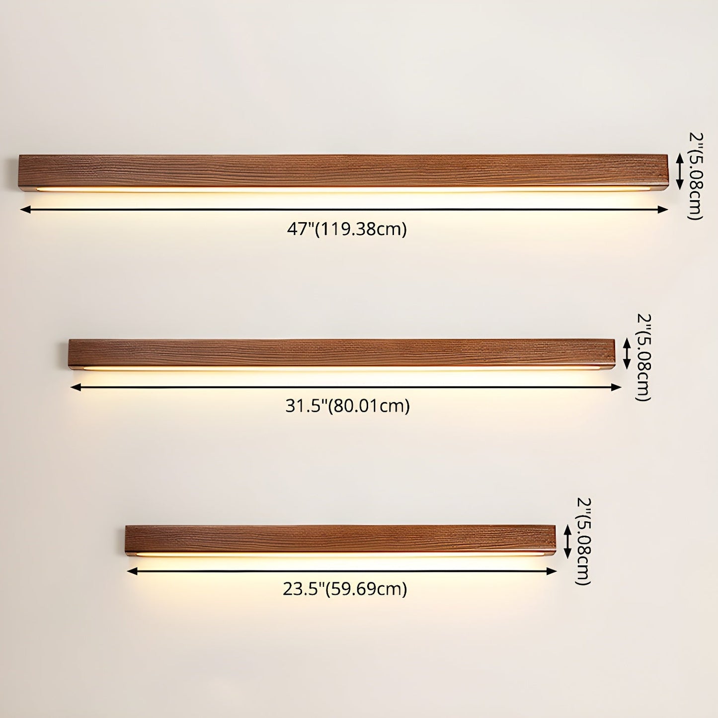Arlo Linear Wood Wall Light – Natural Warmth Slim Modern Design