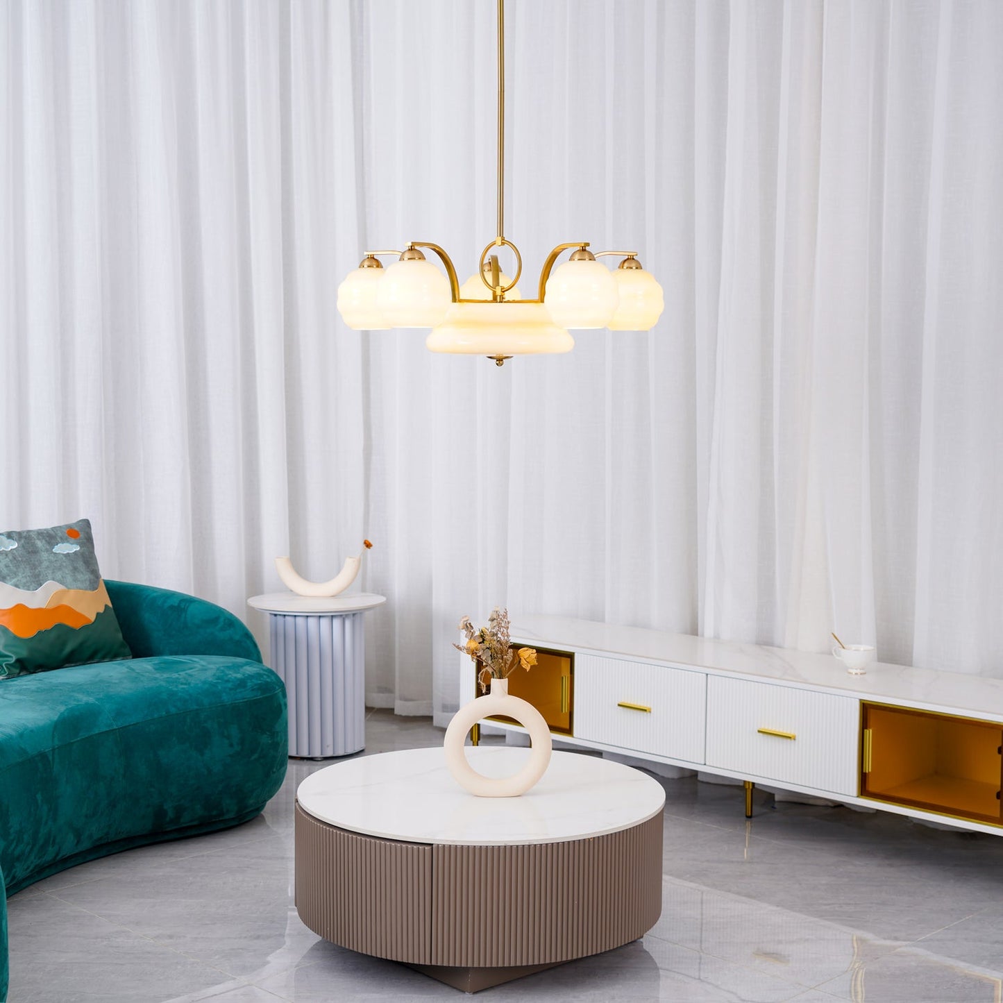 Art Deco Vintage Chandelier - YIOSI