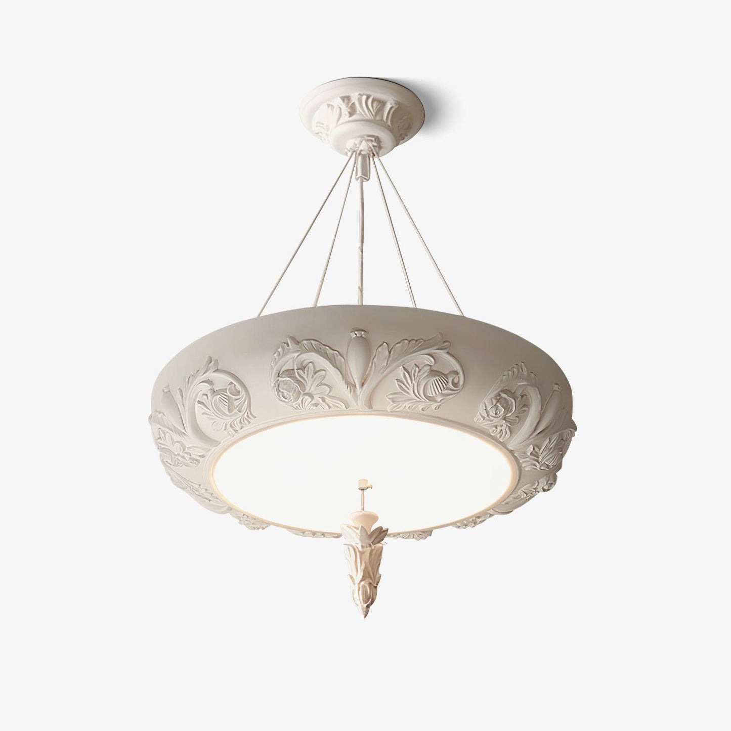 Artistic Carved Plaster Chandelier - YIOSI