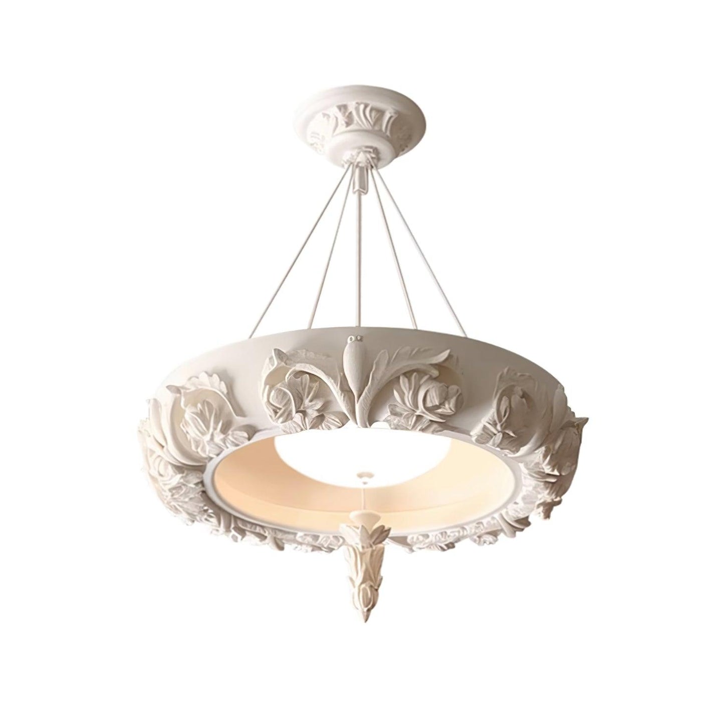 Artistic Carved Plaster Chandelier - YIOSI