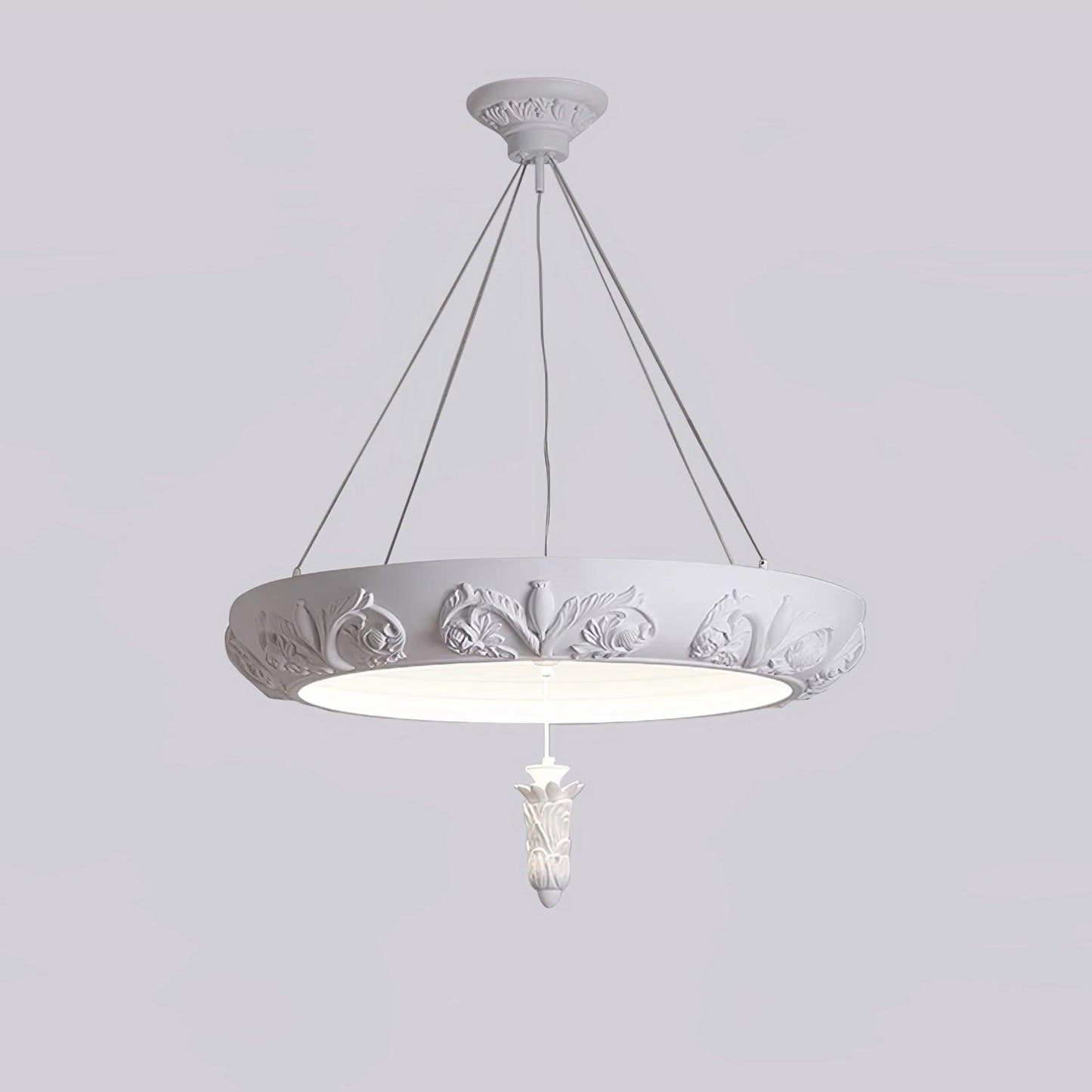 Artistic Carved Plaster Chandelier - YIOSI