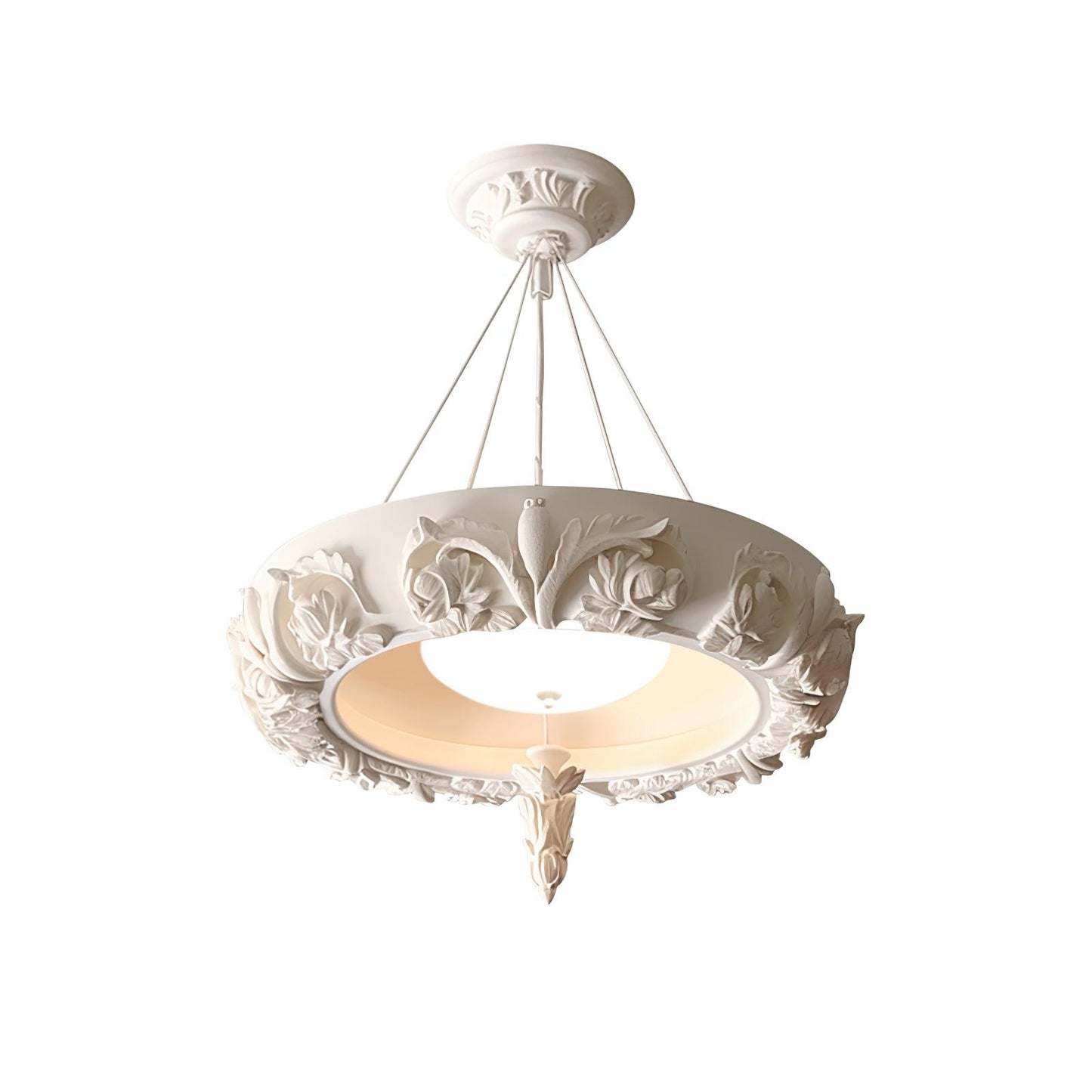Artistic Carved Plaster Chandelier - YIOSI
