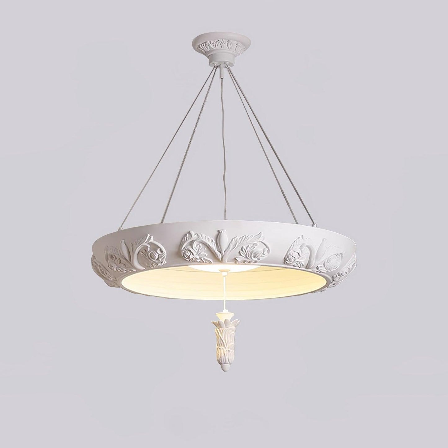 Artistic Carved Plaster Chandelier - YIOSI