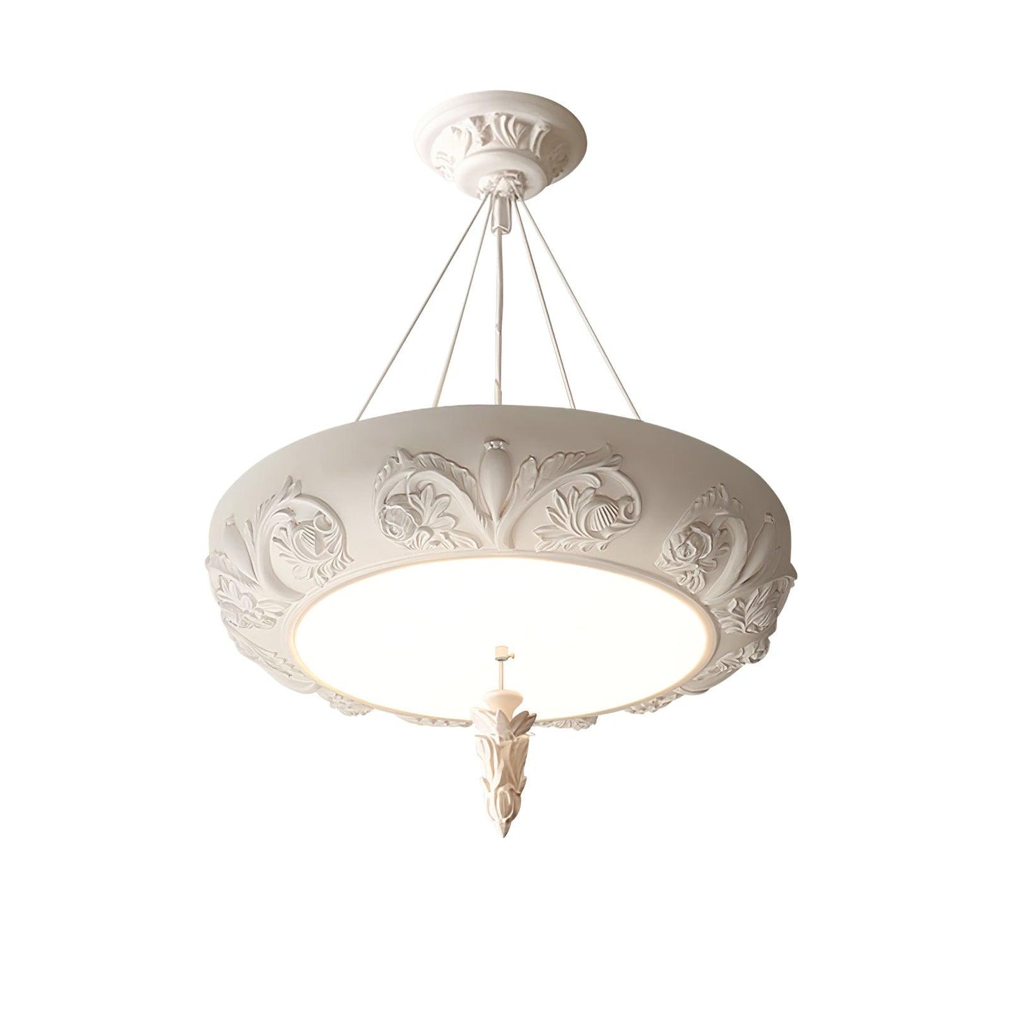 Artistic Carved Plaster Chandelier - YIOSI