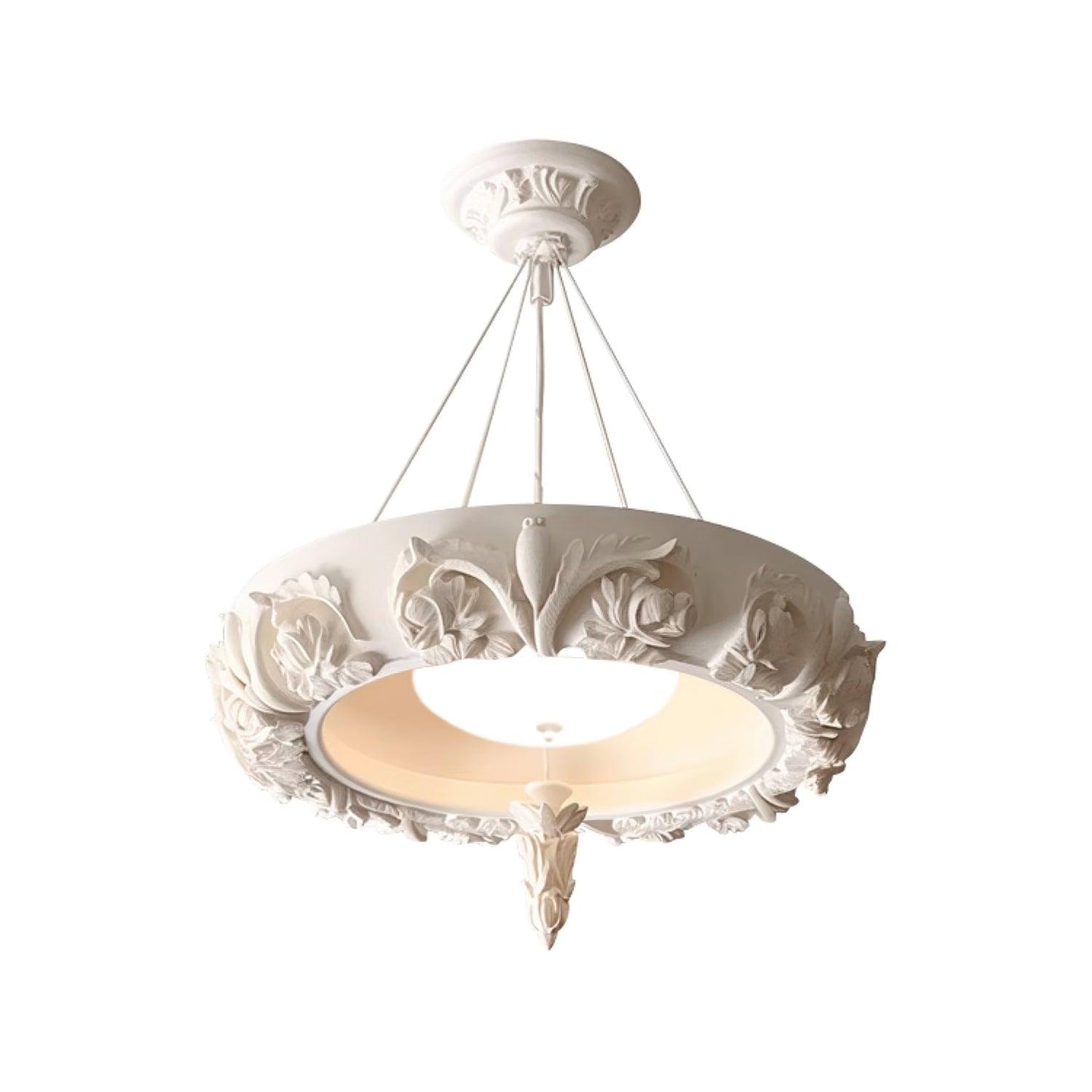 Artistic Carved Plaster Chandelier - YIOSI