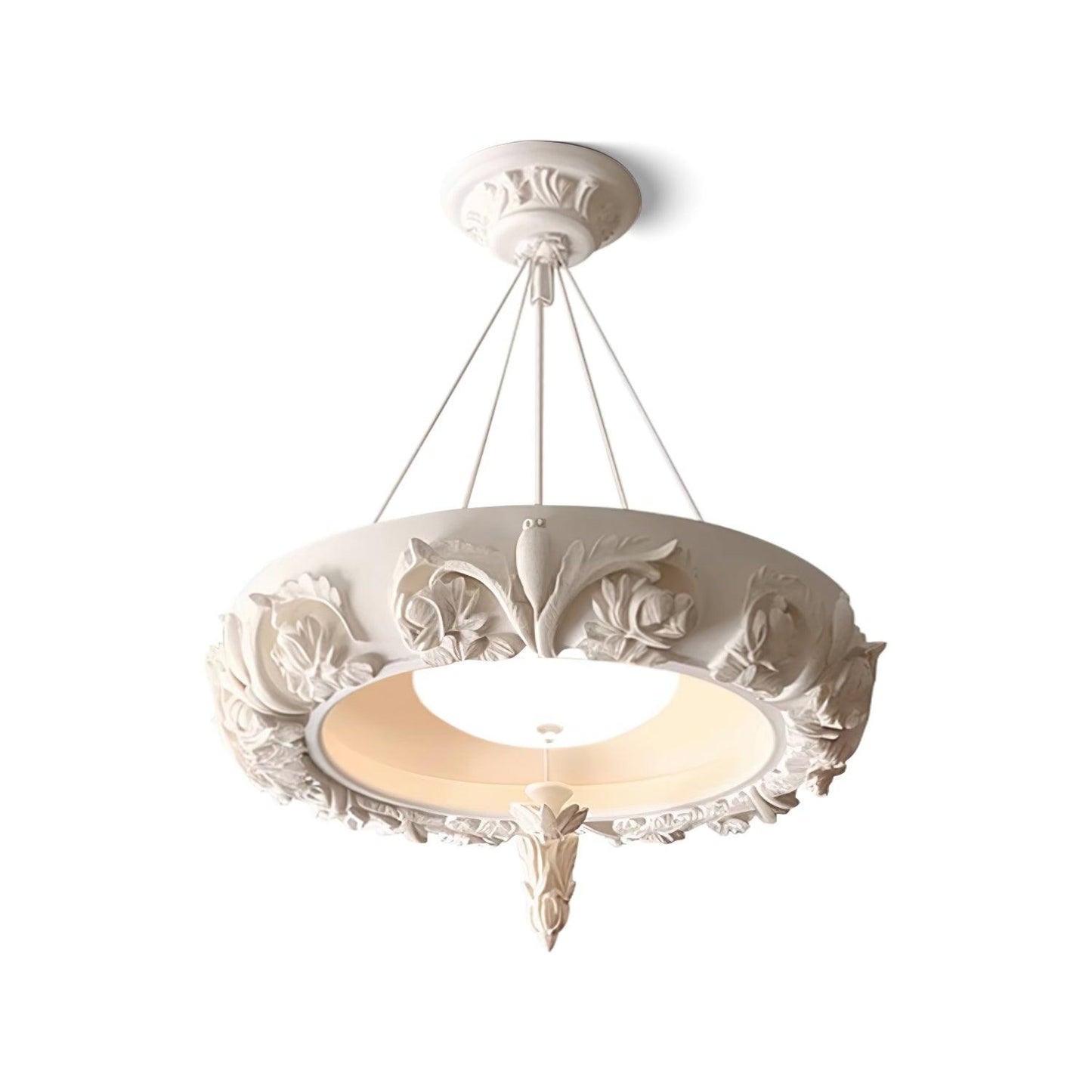 Artistic Carved Plaster Chandelier - YIOSI