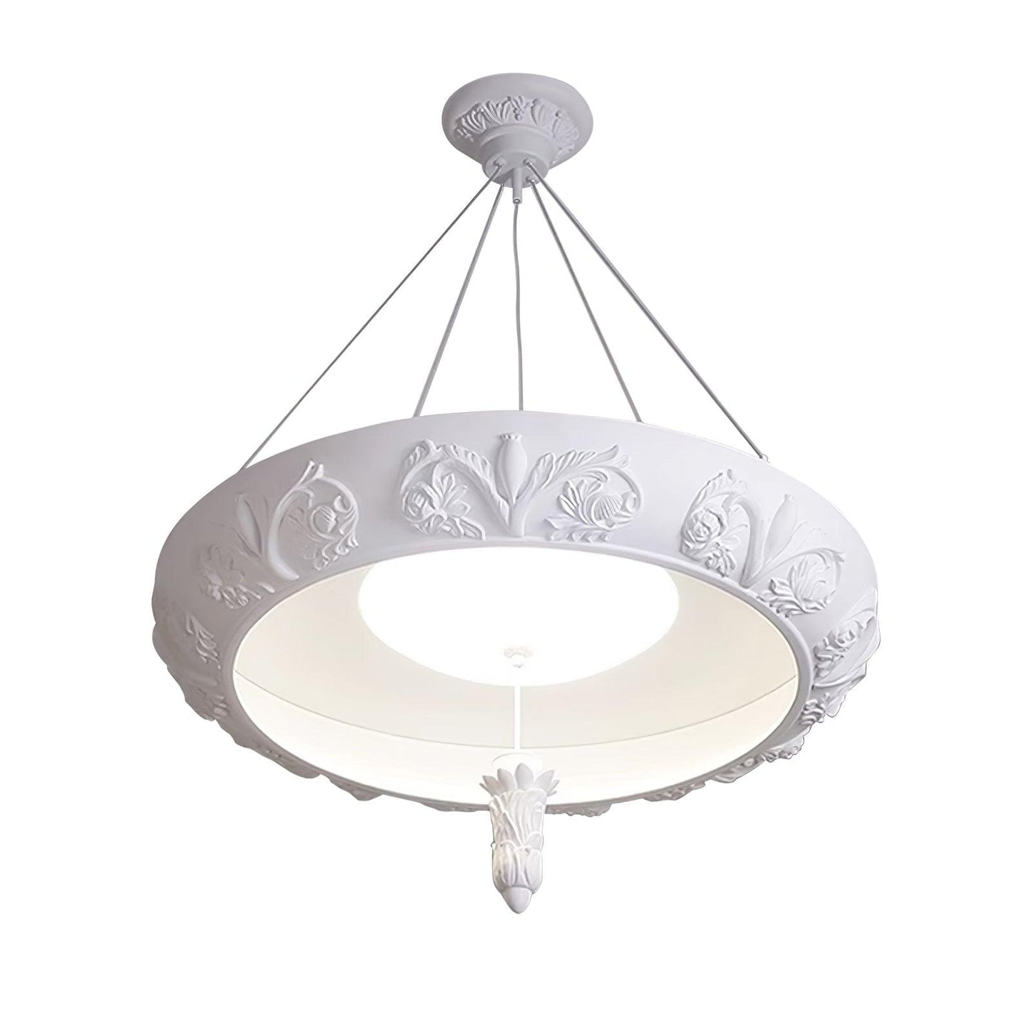 Artistic Carved Plaster Chandelier - YIOSI