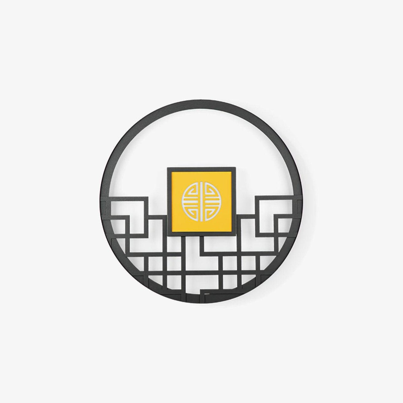 Asian Style Round Garden Wall Light - YIOSI