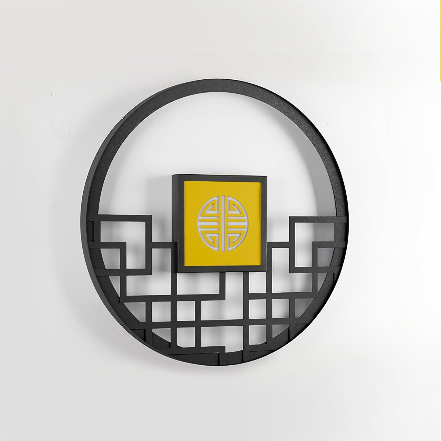 Asian Style Round Garden Wall Light - YIOSI