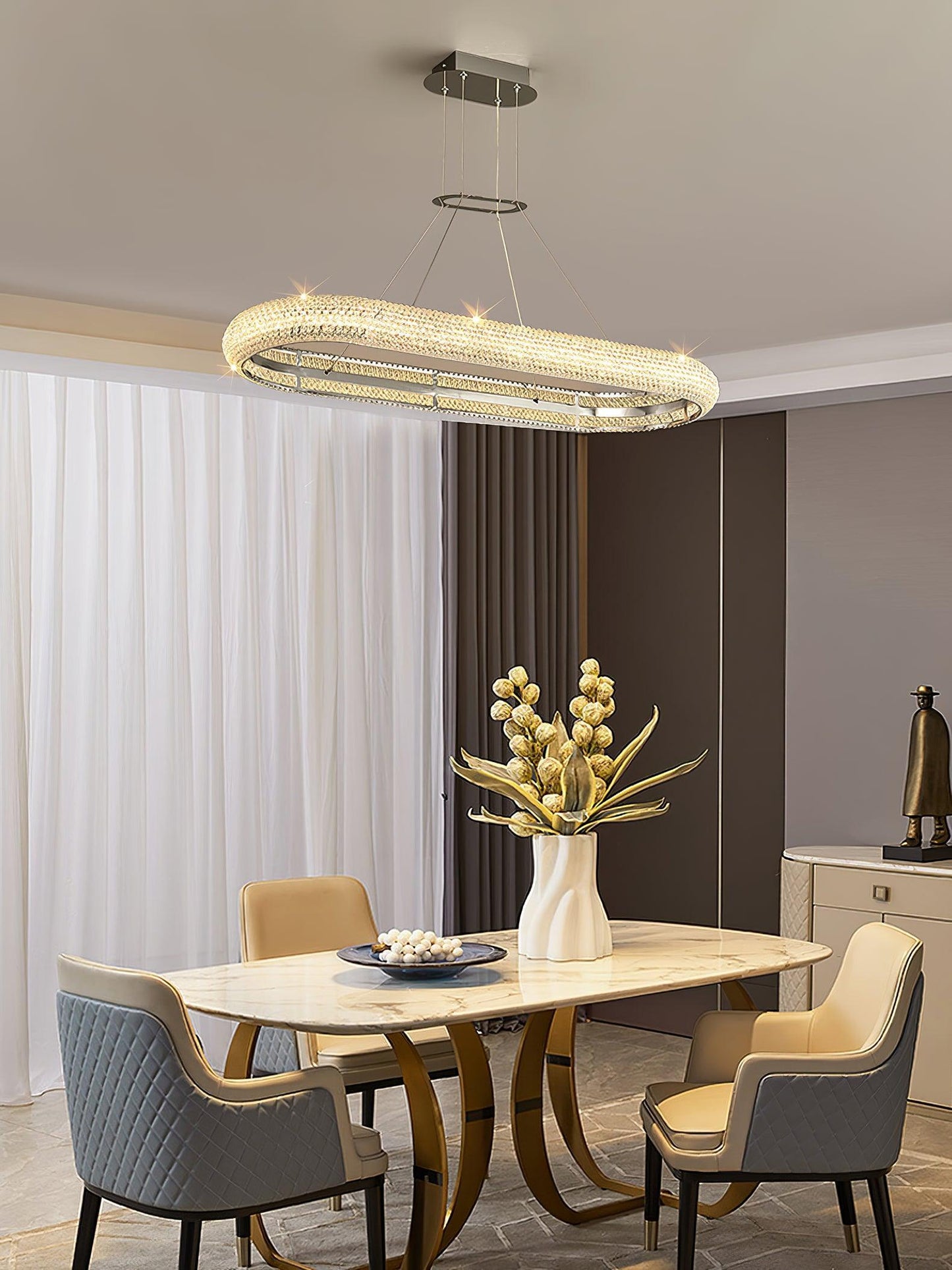 Asscher Ring Chandelier - YIOSI