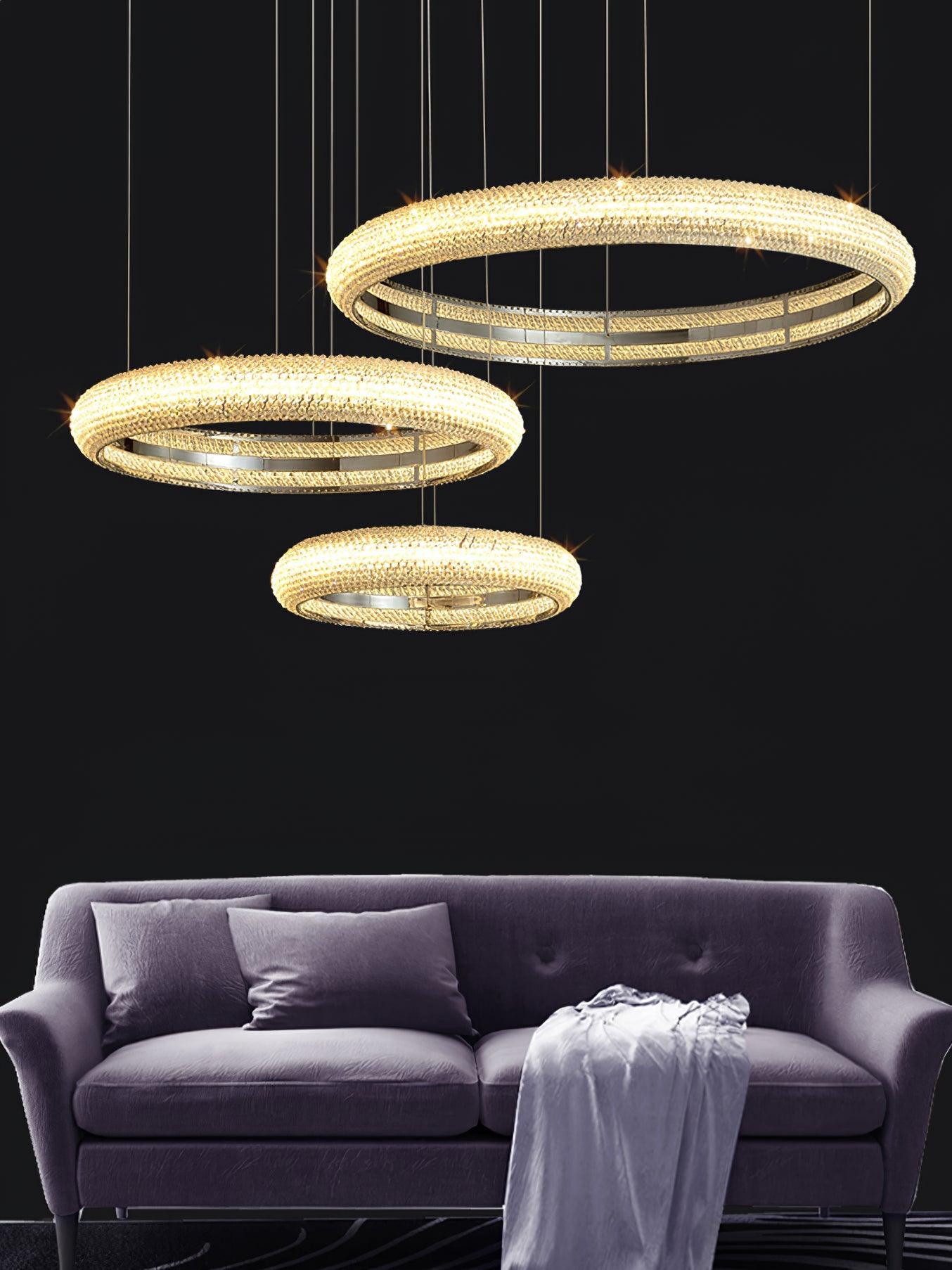 Asscher Ring Chandelier - YIOSI