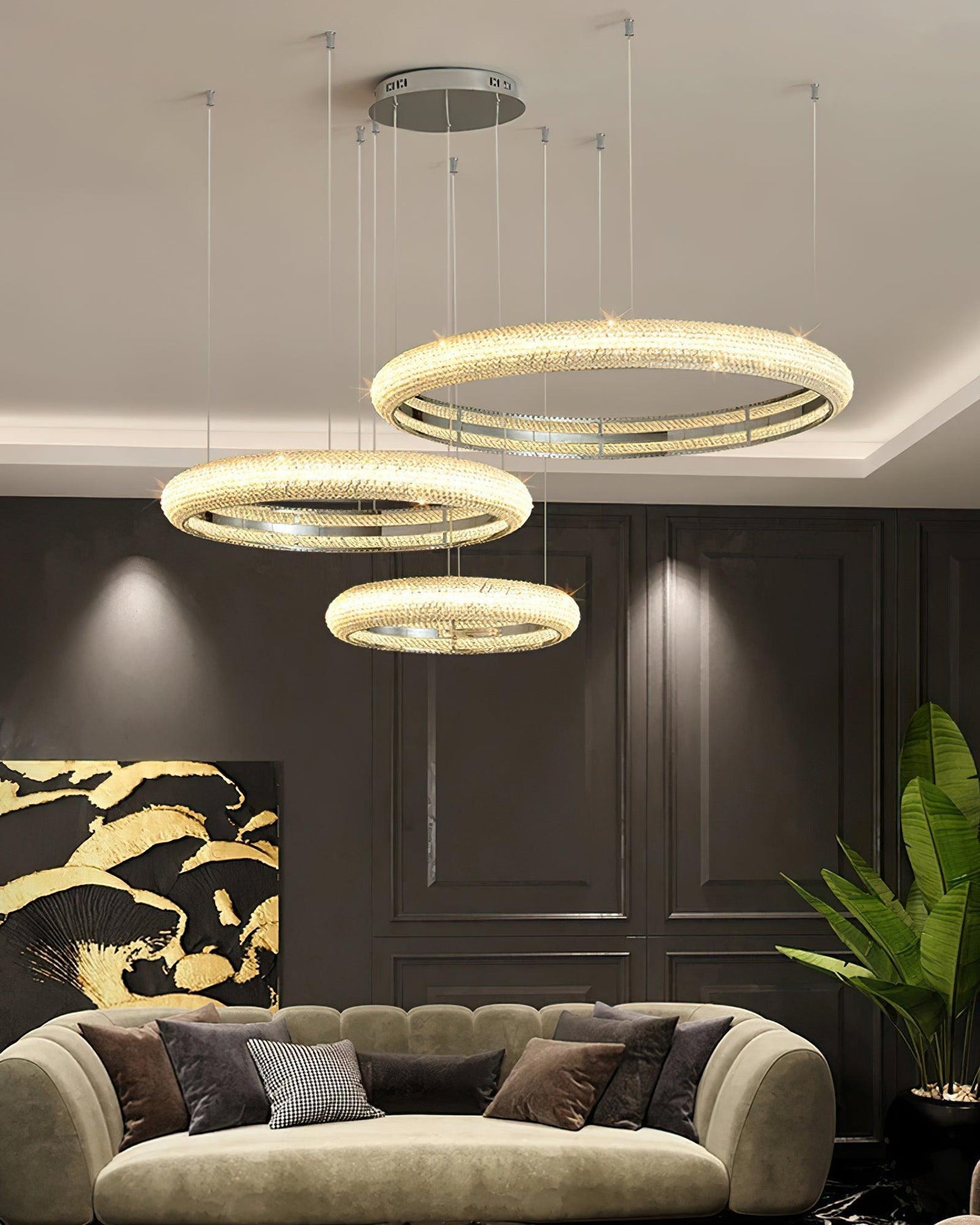 Asscher Ring Chandelier - YIOSI