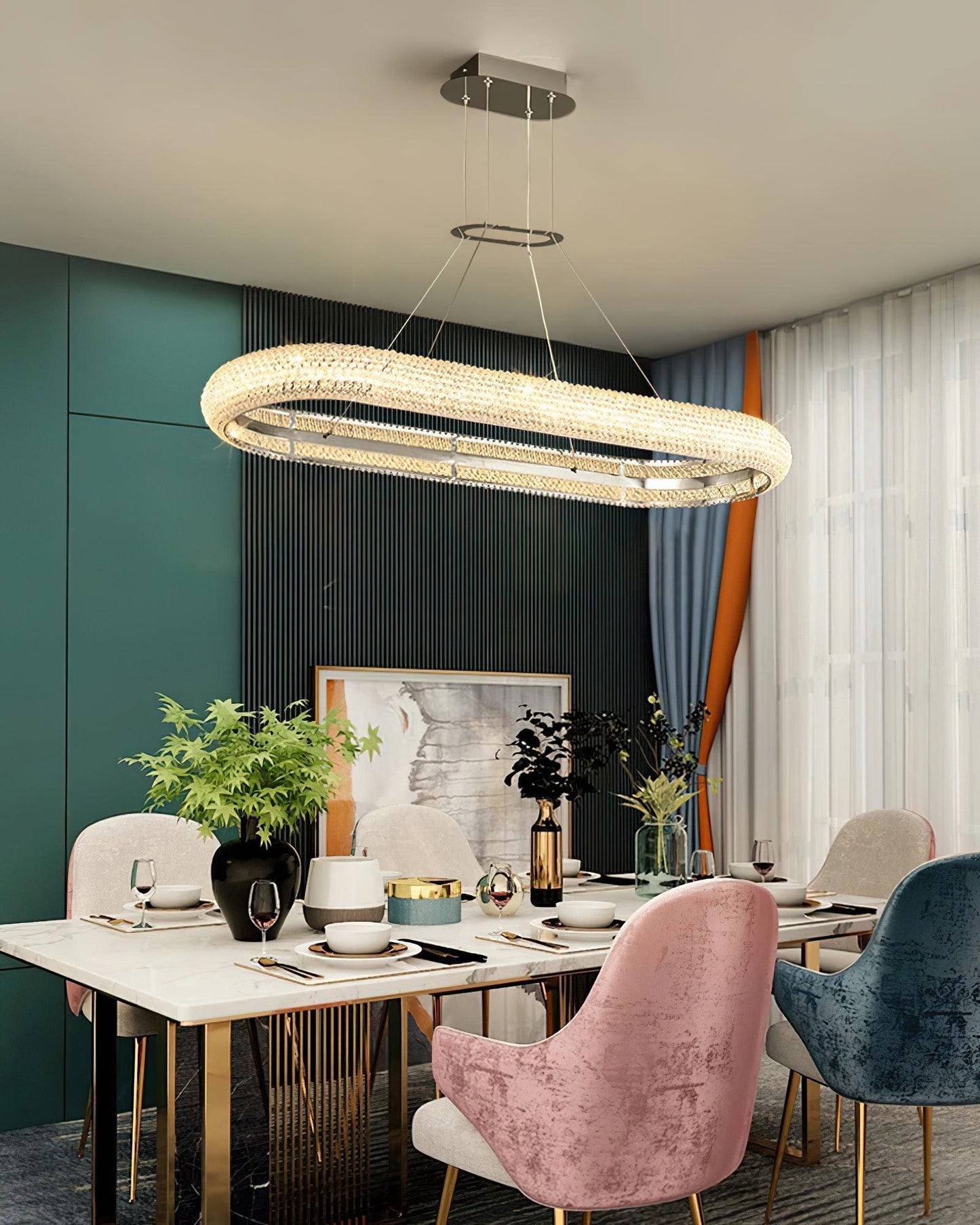 Asscher Ring Chandelier - YIOSI