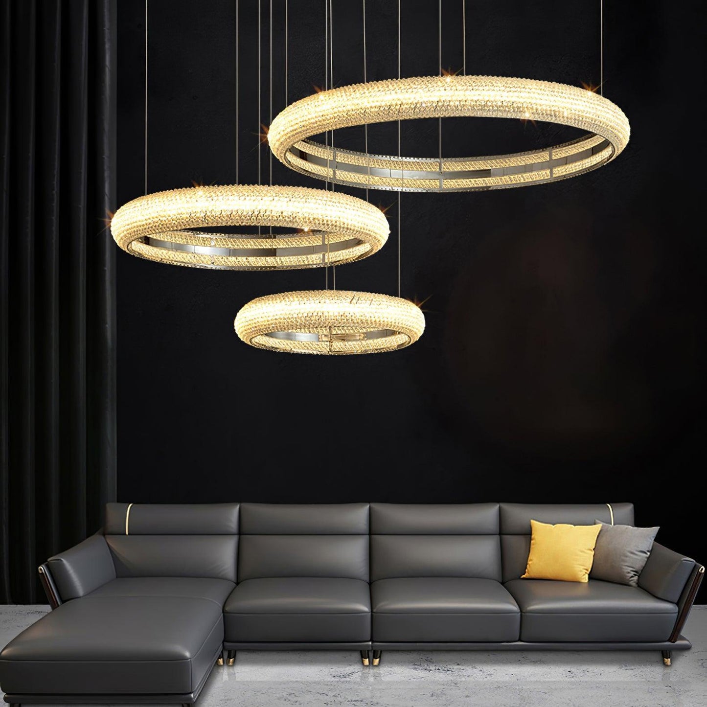 Asscher Ring Chandelier - YIOSI