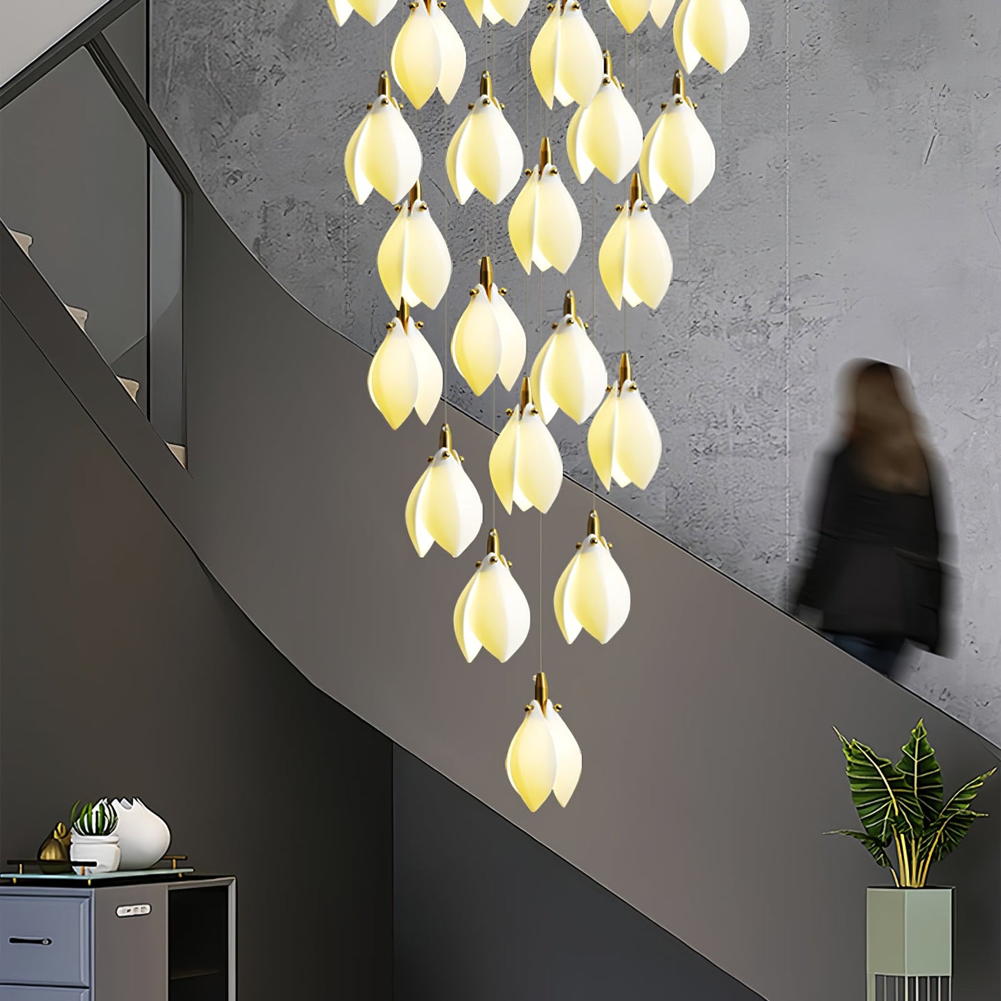Astralis Bloom Stairs Chandelier - YIOSI