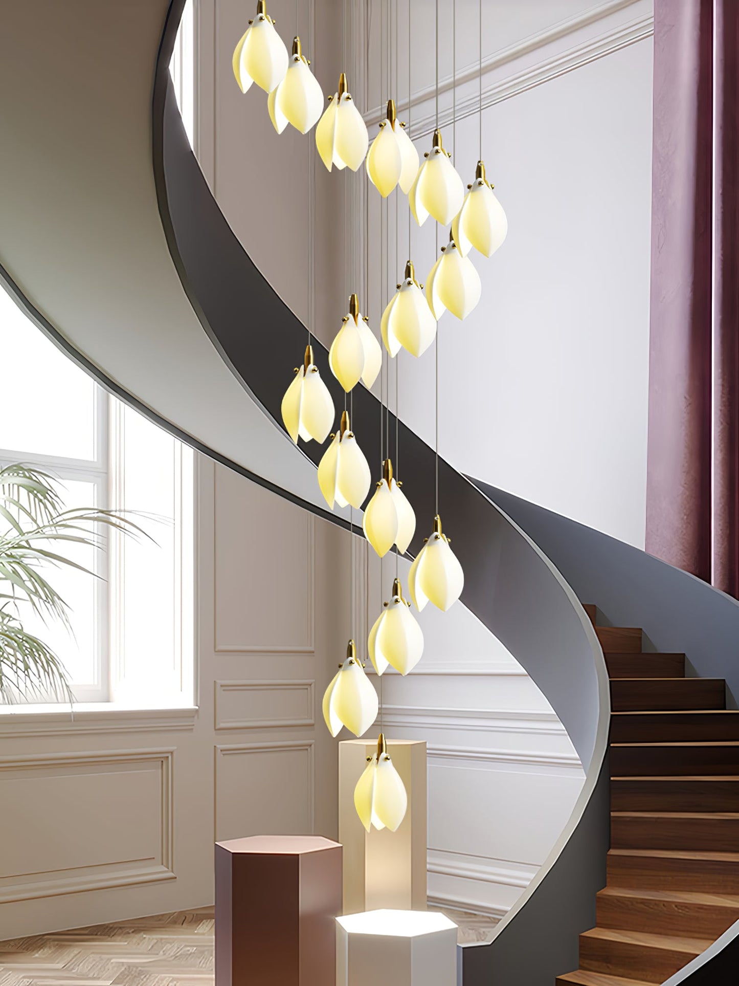 Astralis Bloom Stairs Chandelier - YIOSI
