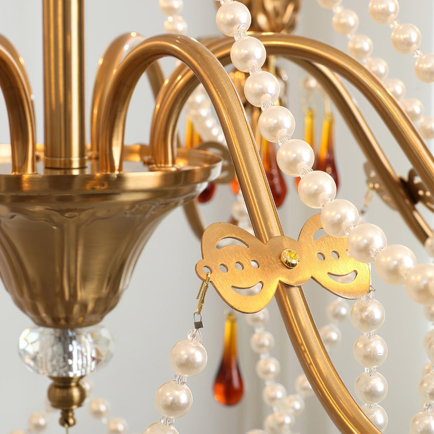 Aureate Amber Crystal Chandelier - YIOSI