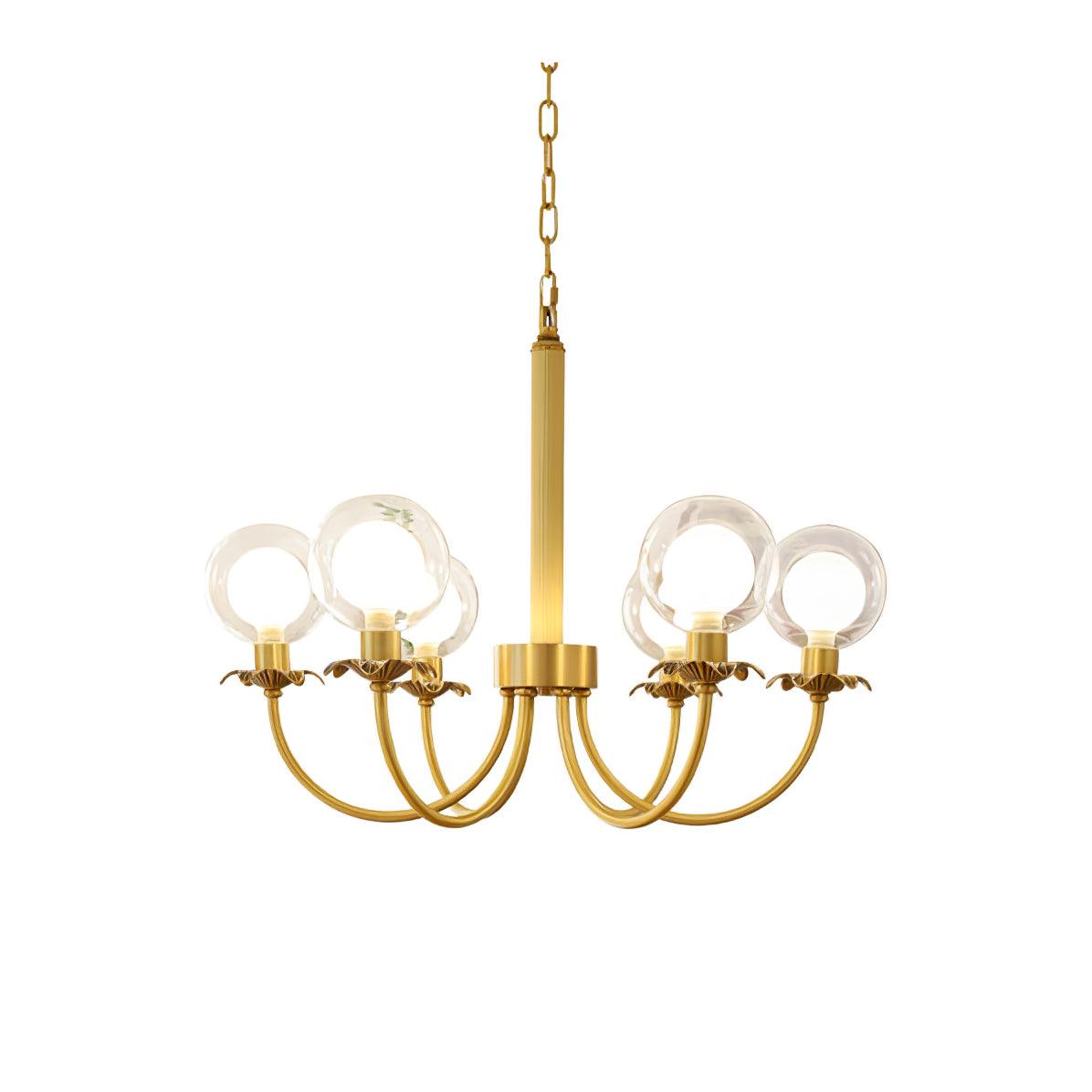 Aureate Radiance Glass Chandelier - YIOSI