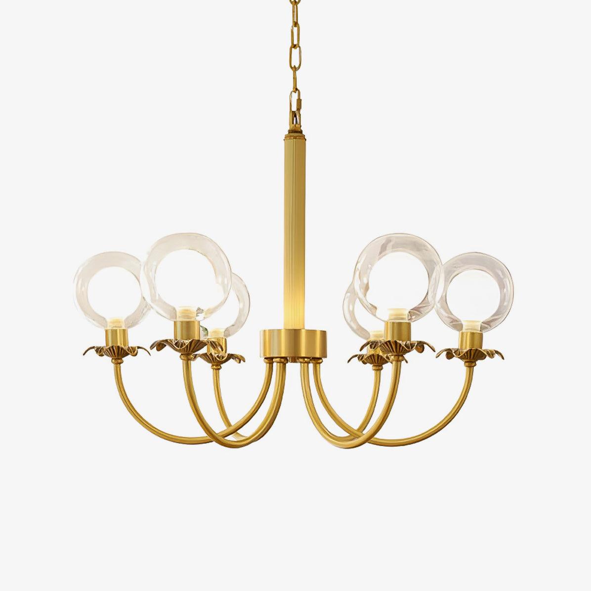 Aureate Radiance Glass Chandelier - YIOSI