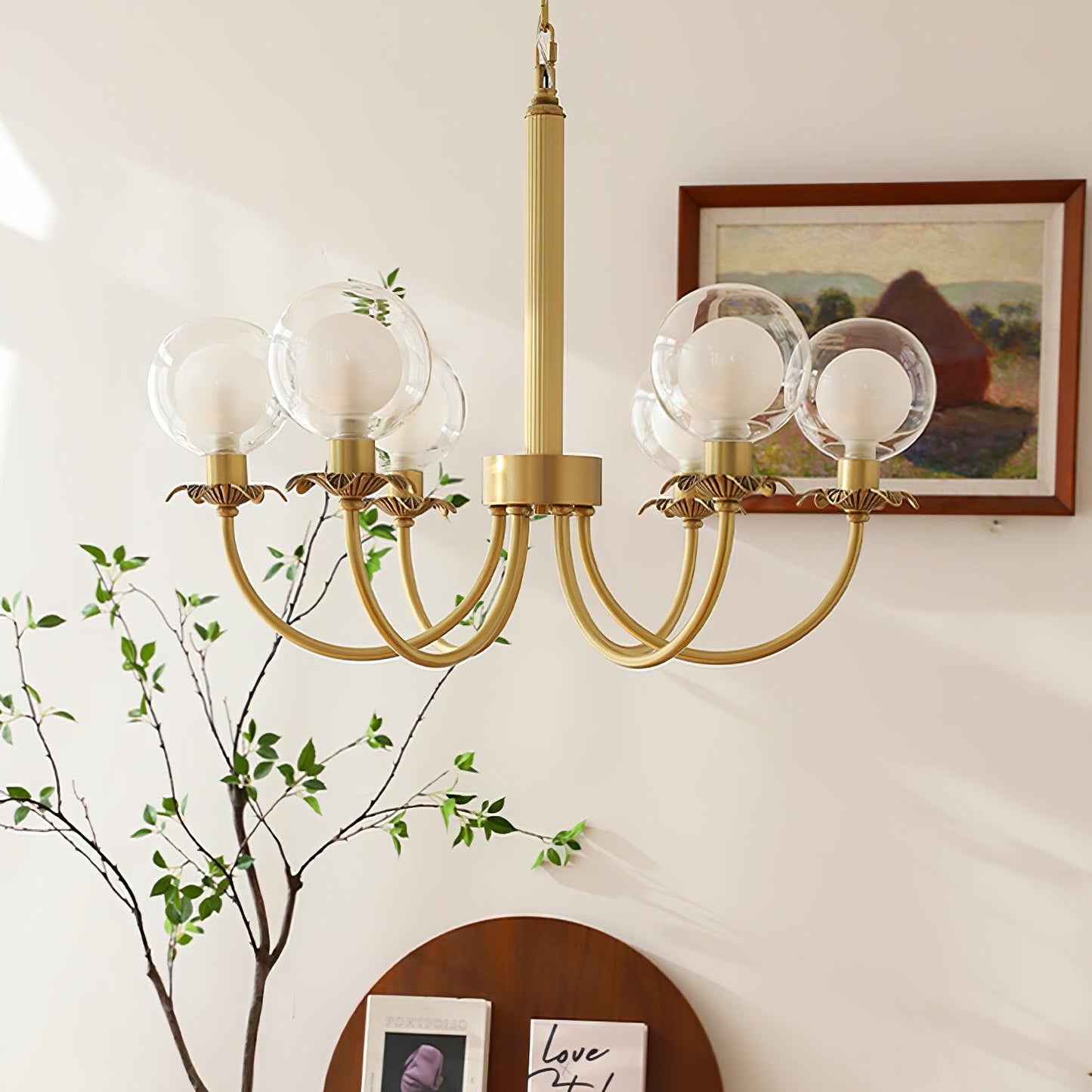 Aureate Radiance Glass Chandelier - YIOSI