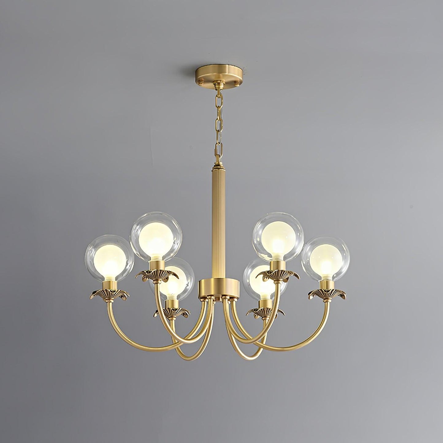 Aureate Radiance Glass Chandelier - YIOSI