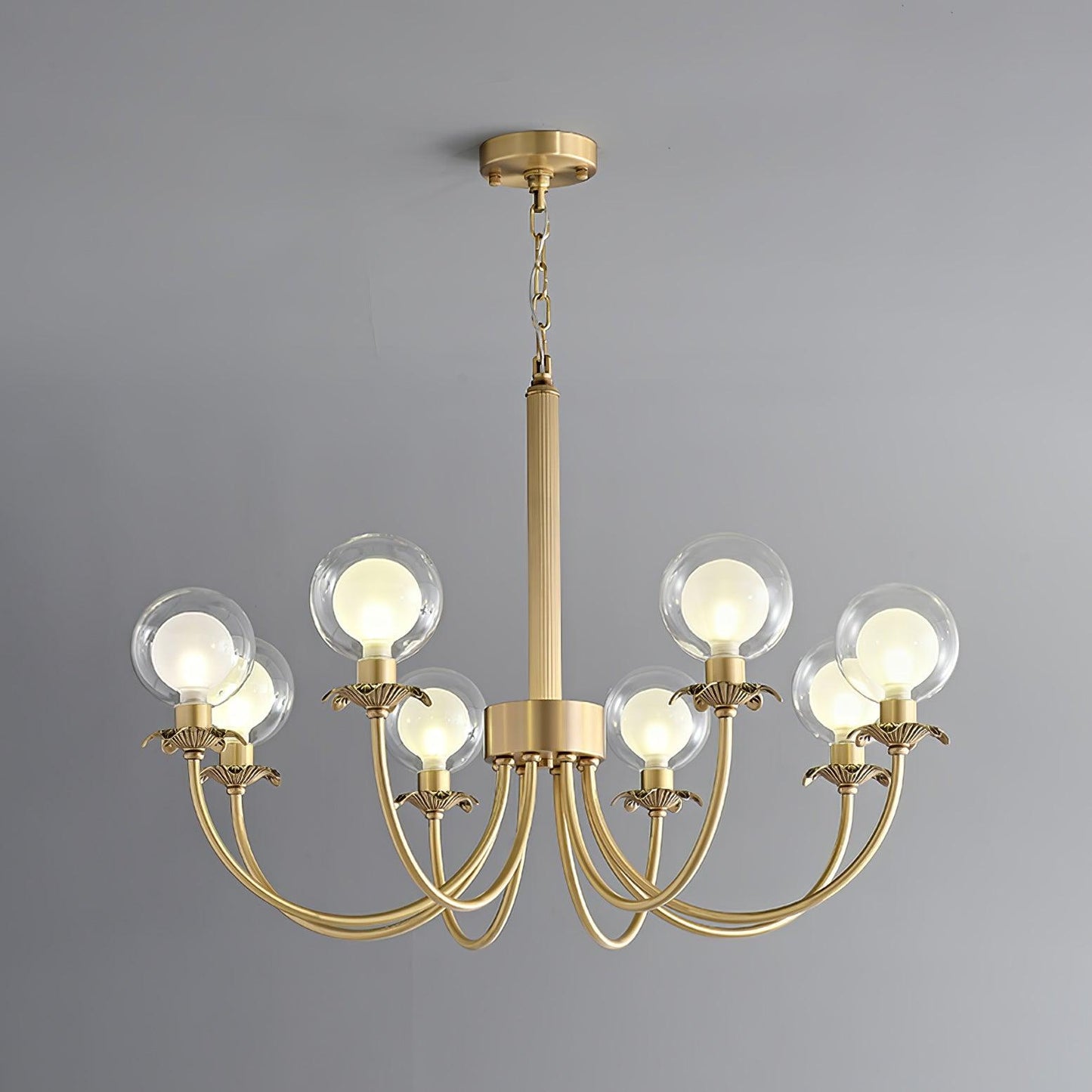 Aureate Radiance Glass Chandelier - YIOSI