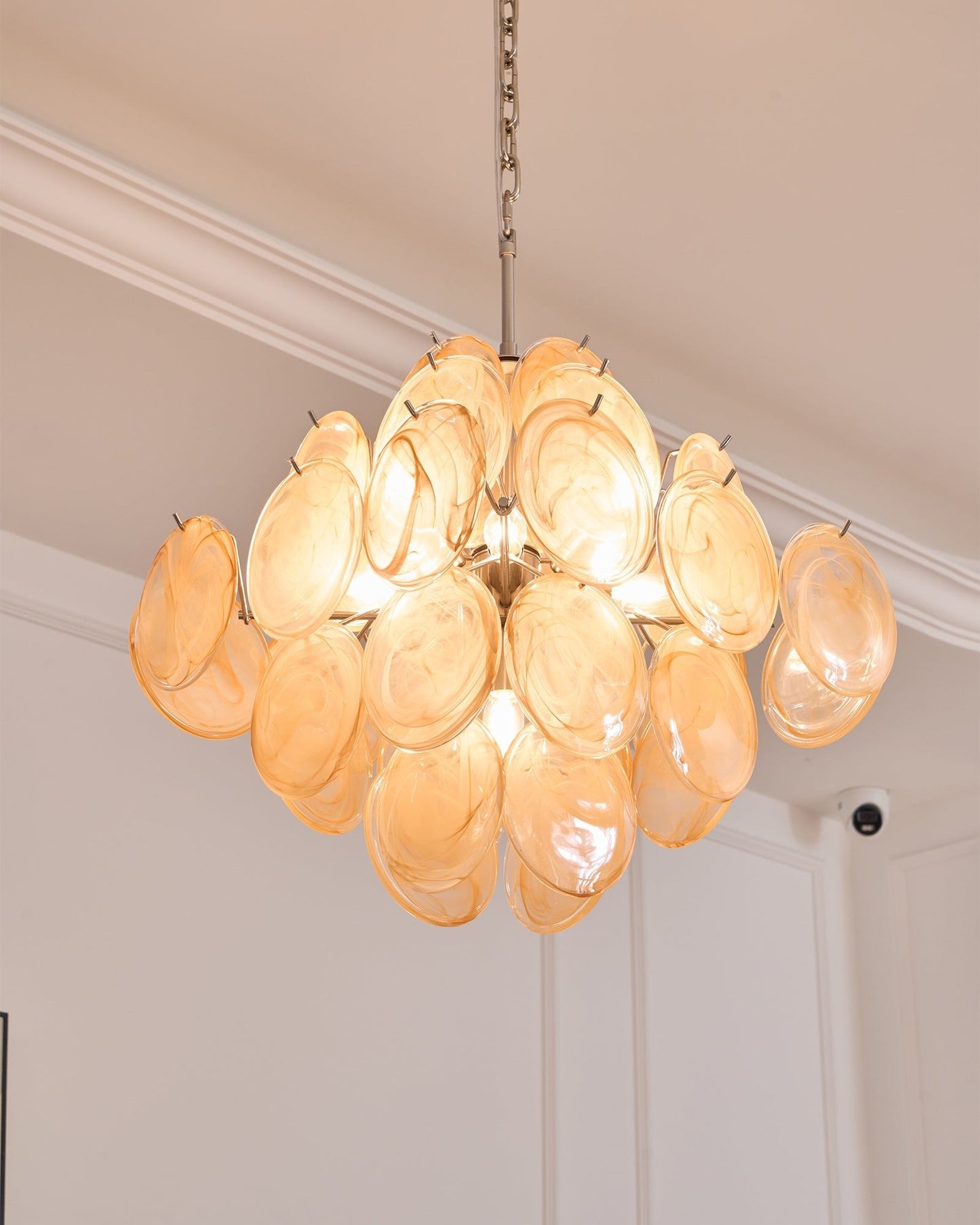 Aurelia Apricot Murano Glass Chandelier - YIOSI