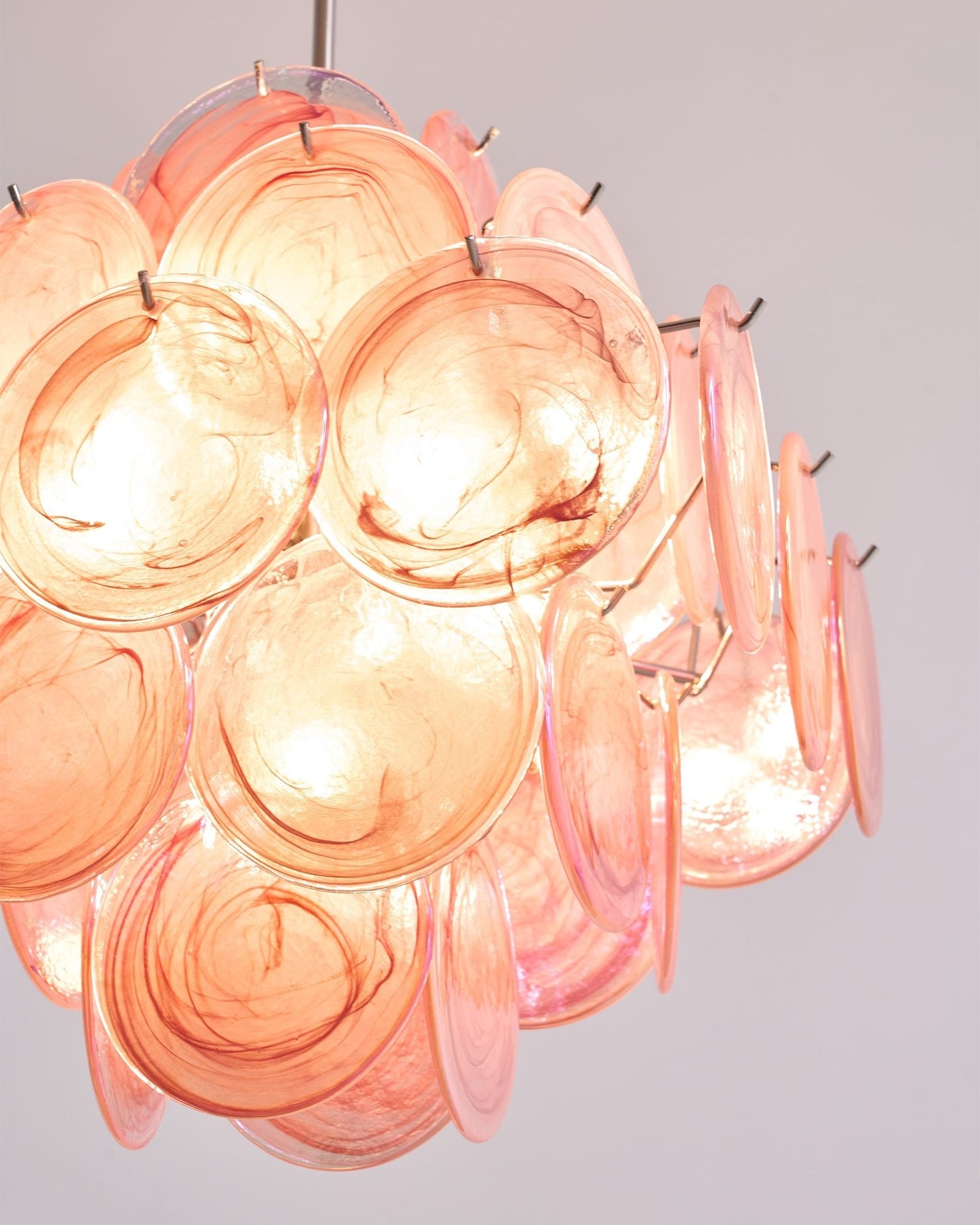 Aurelia Pink Murano Glass Chandelier - YIOSI