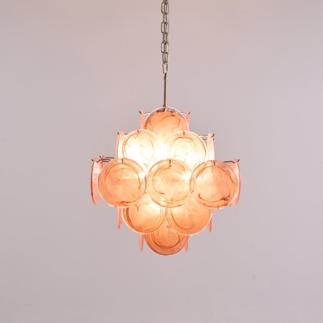 Aurelia Pink Murano Glass Chandelier - YIOSI