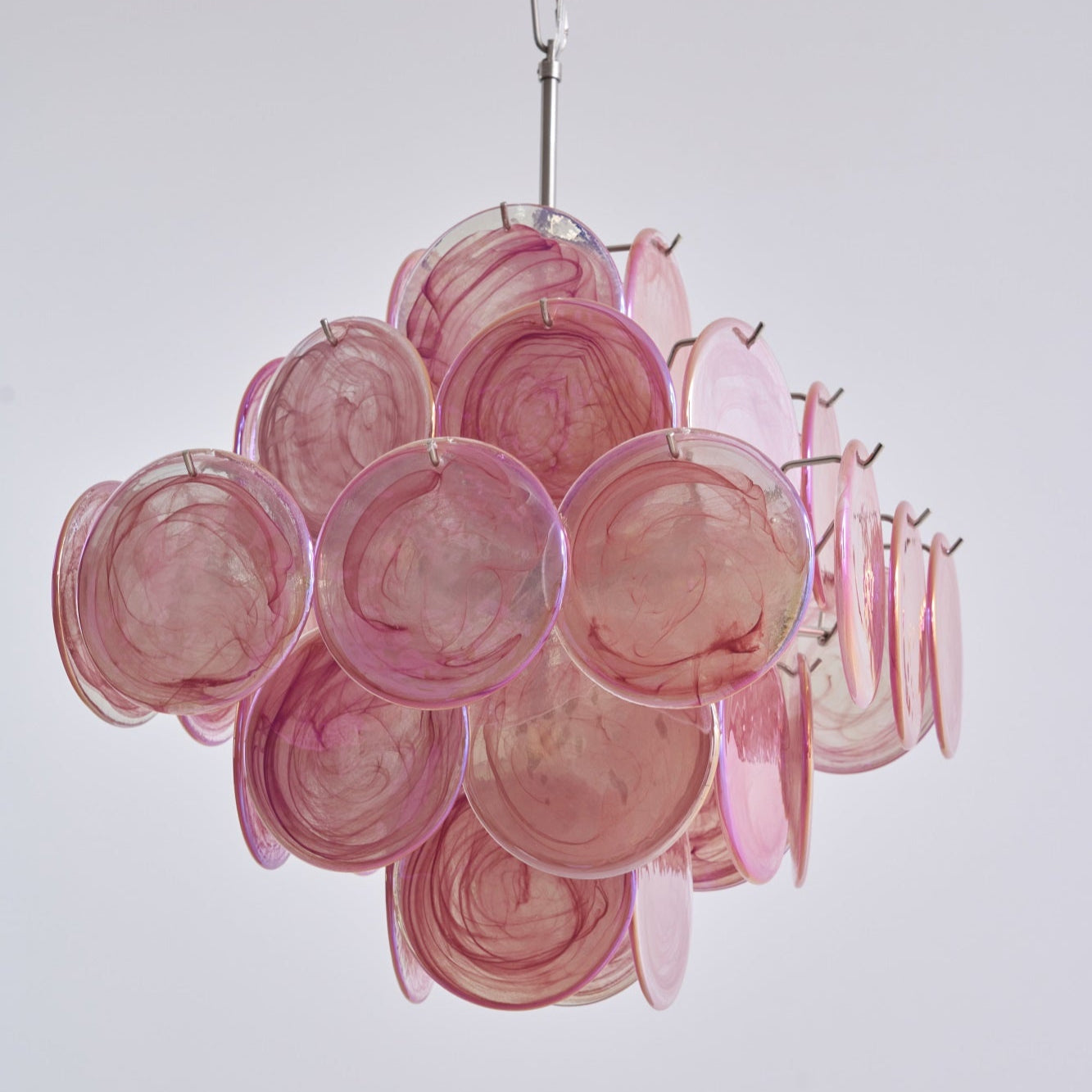 Aurelia Pink Murano Glass Chandelier - YIOSI