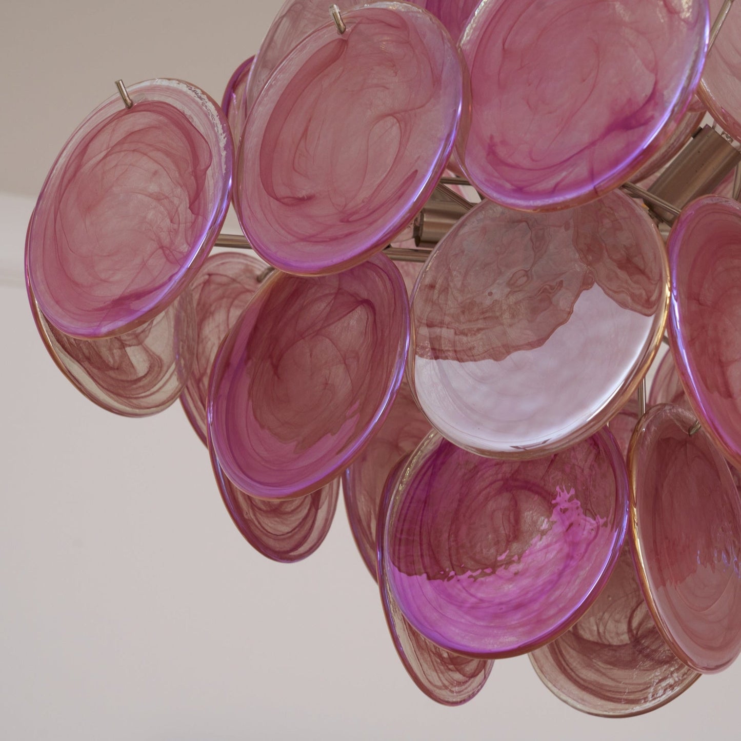Aurelia Pink Murano Glass Chandelier - YIOSI