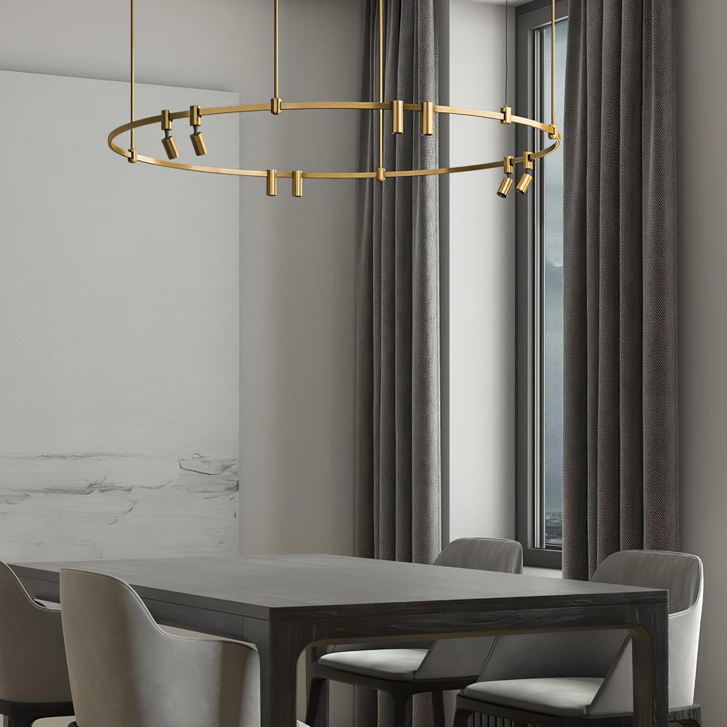 Auroom Round Chandelier - YIOSI