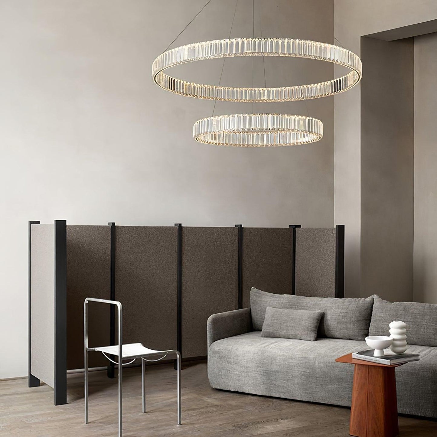Bertolda Gold Crystal Multi‑Tier LED Chandelier – Elegant Luxury