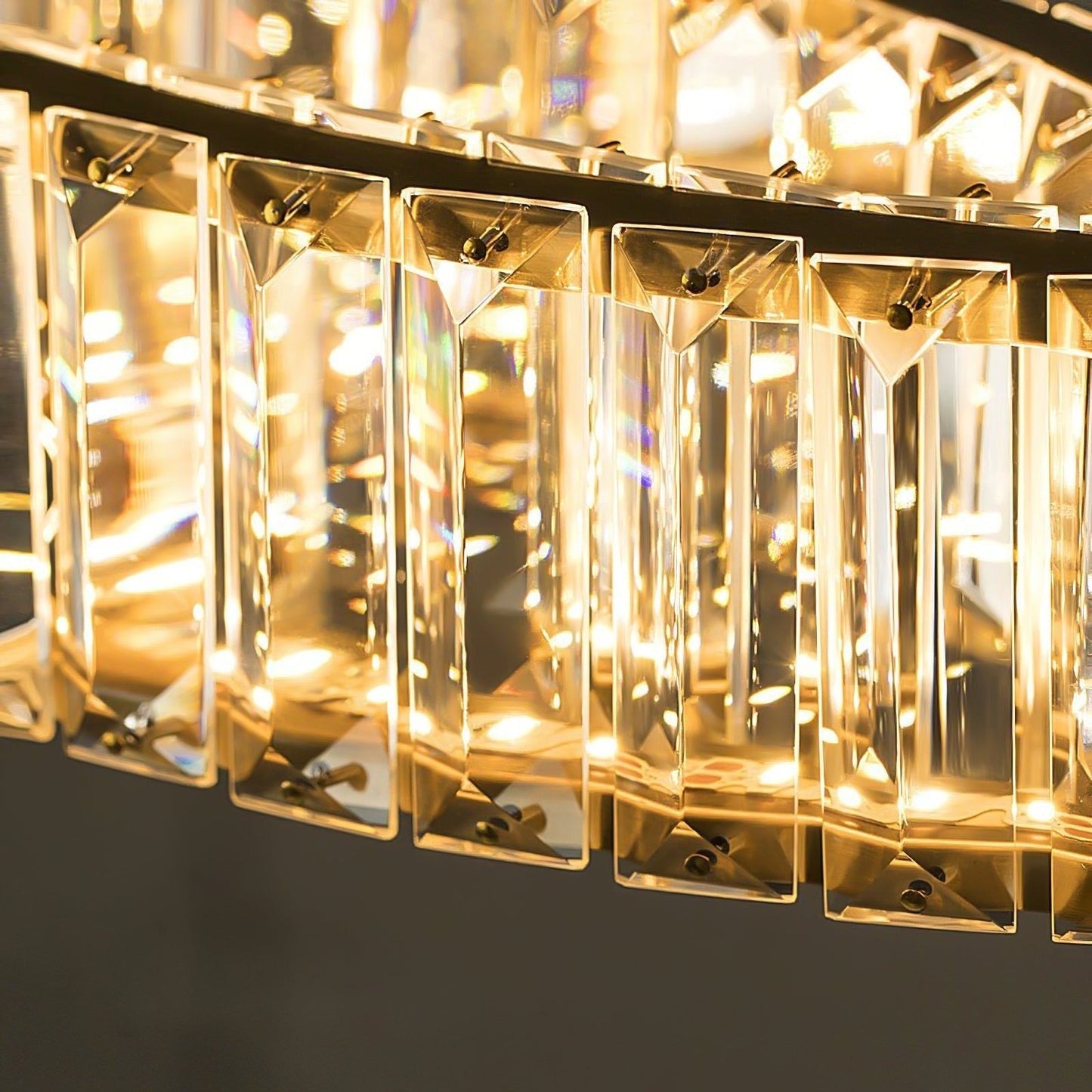 Bertolda Gold Crystal Multi‑Tier LED Chandelier – Elegant Luxury