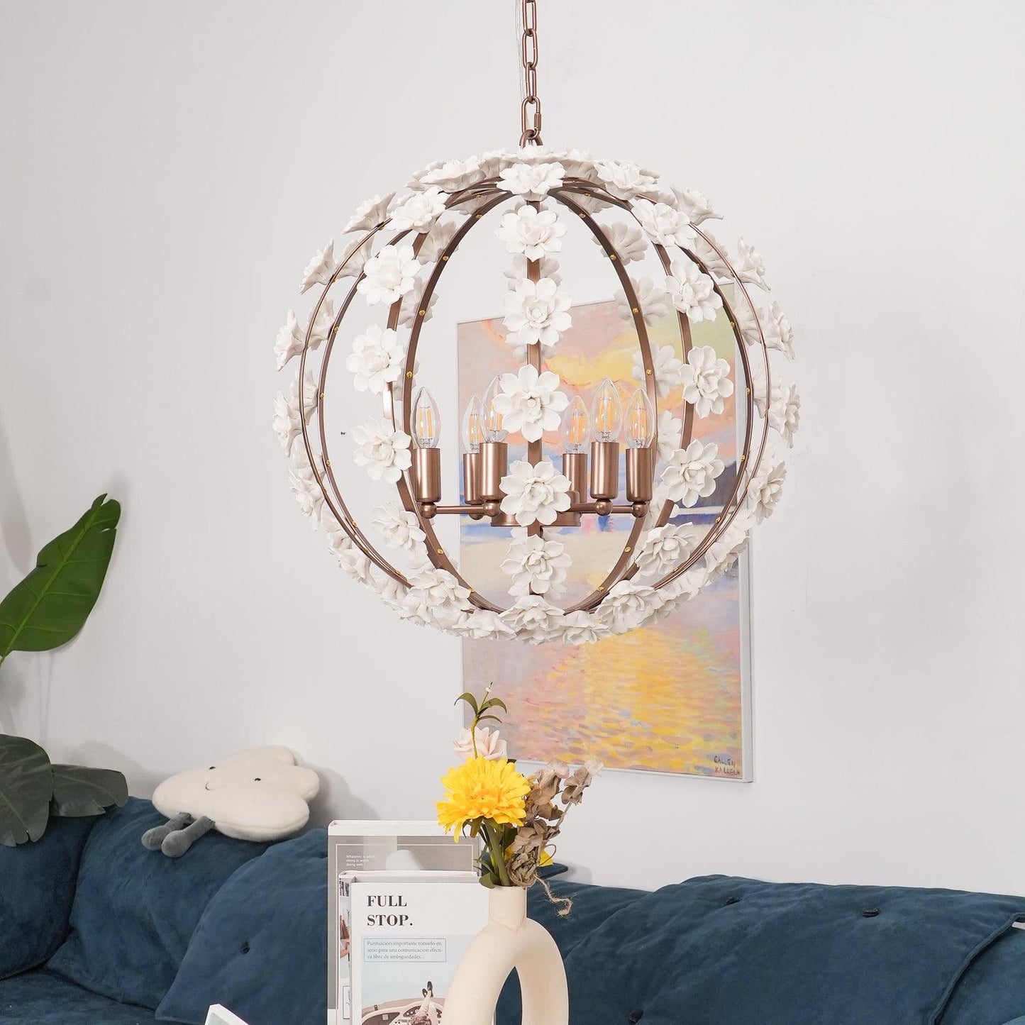 Bianca Floral Orb Chandelier - YIOSI