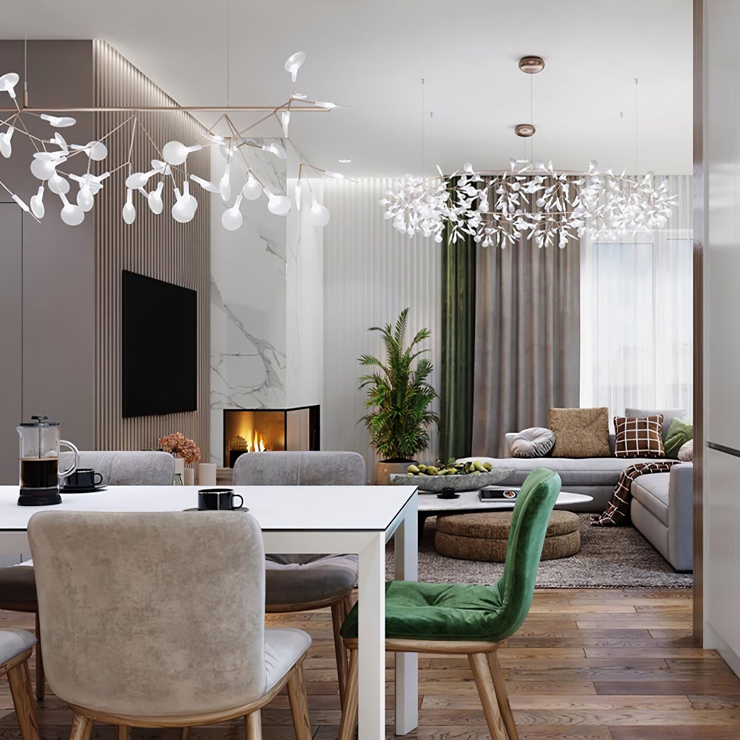 Big O Firefly LED Chandelier - YIOSI