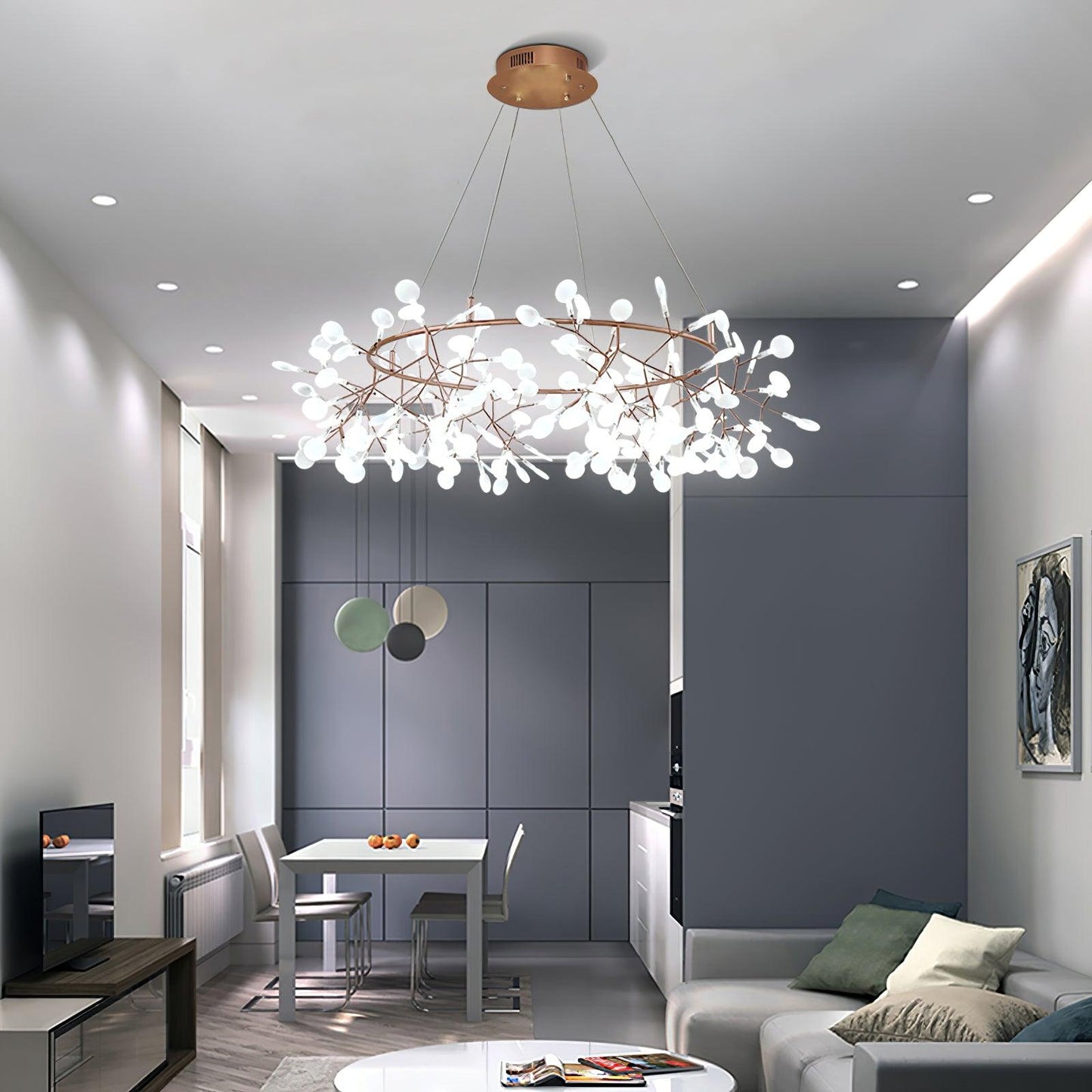 Big O Firefly LED Chandelier - YIOSI