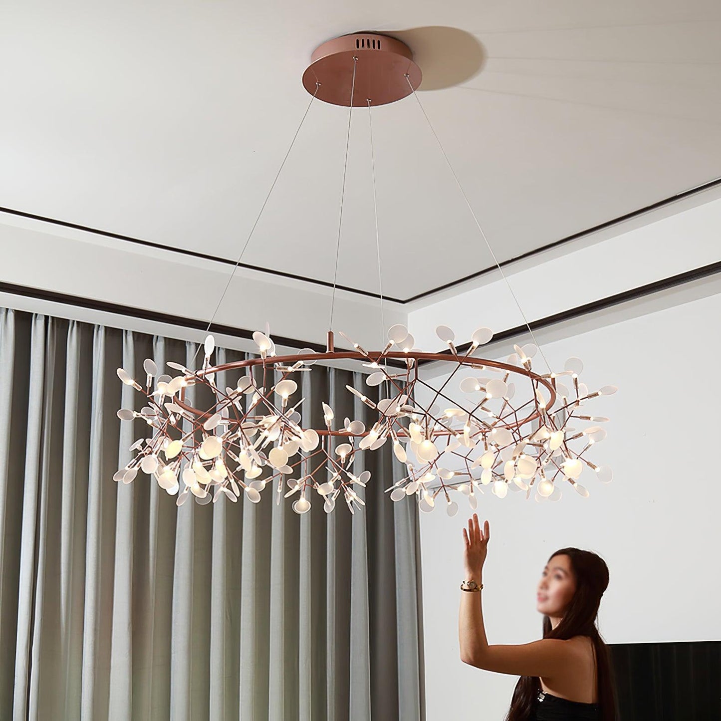 Big O Firefly LED Chandelier - YIOSI