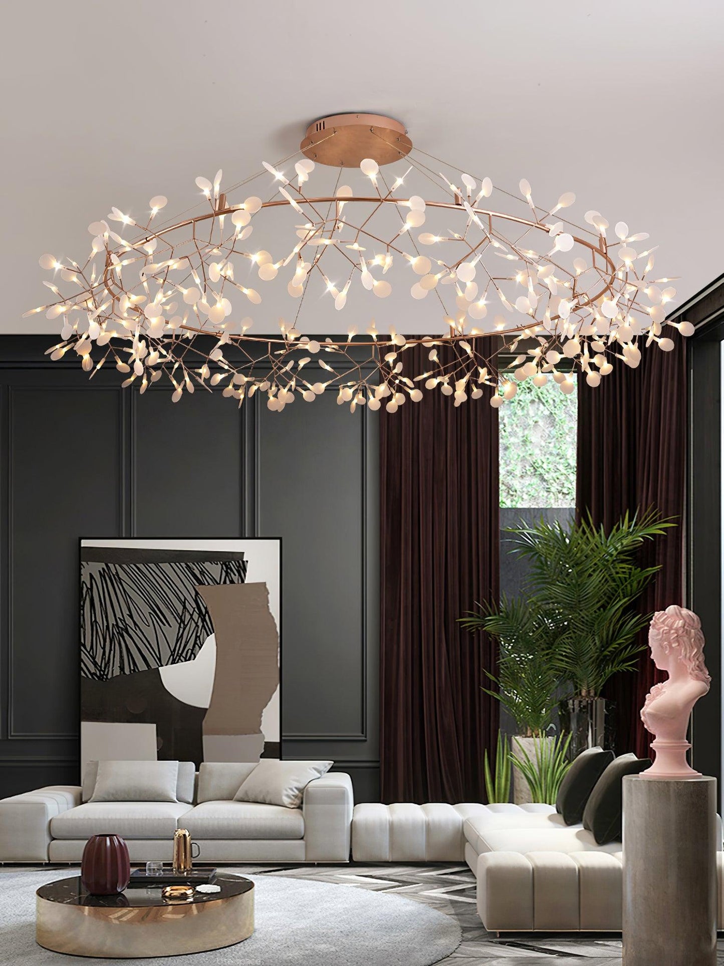 Big O Firefly LED Chandelier - YIOSI